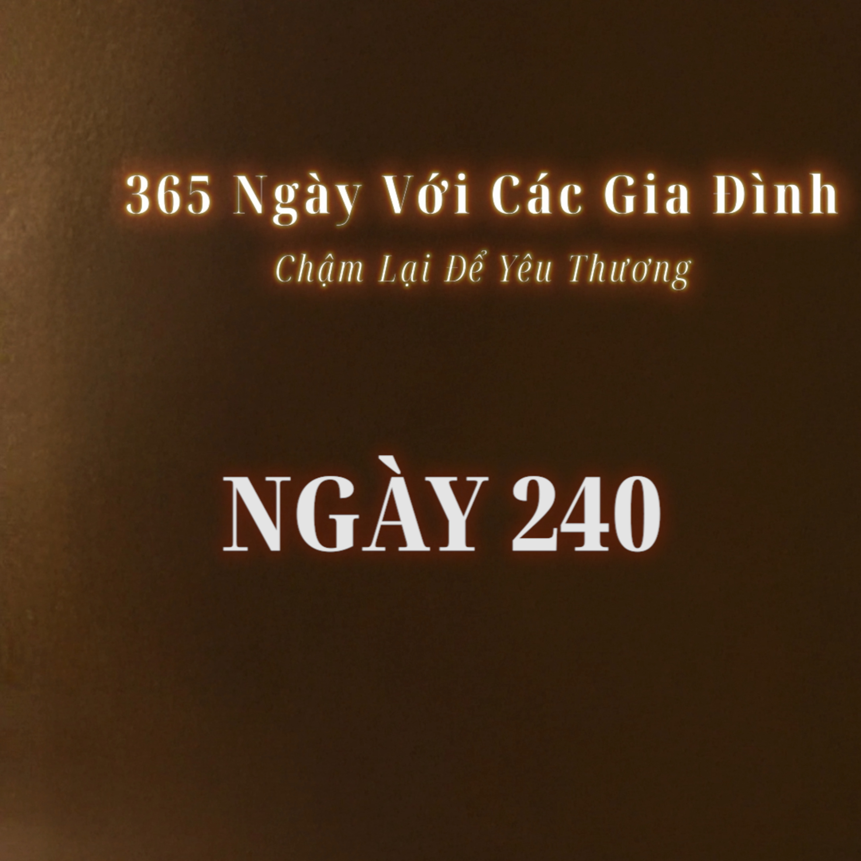 Ngày 240 | 365 NGÀY VỚI CÁC GIA ĐÌNH