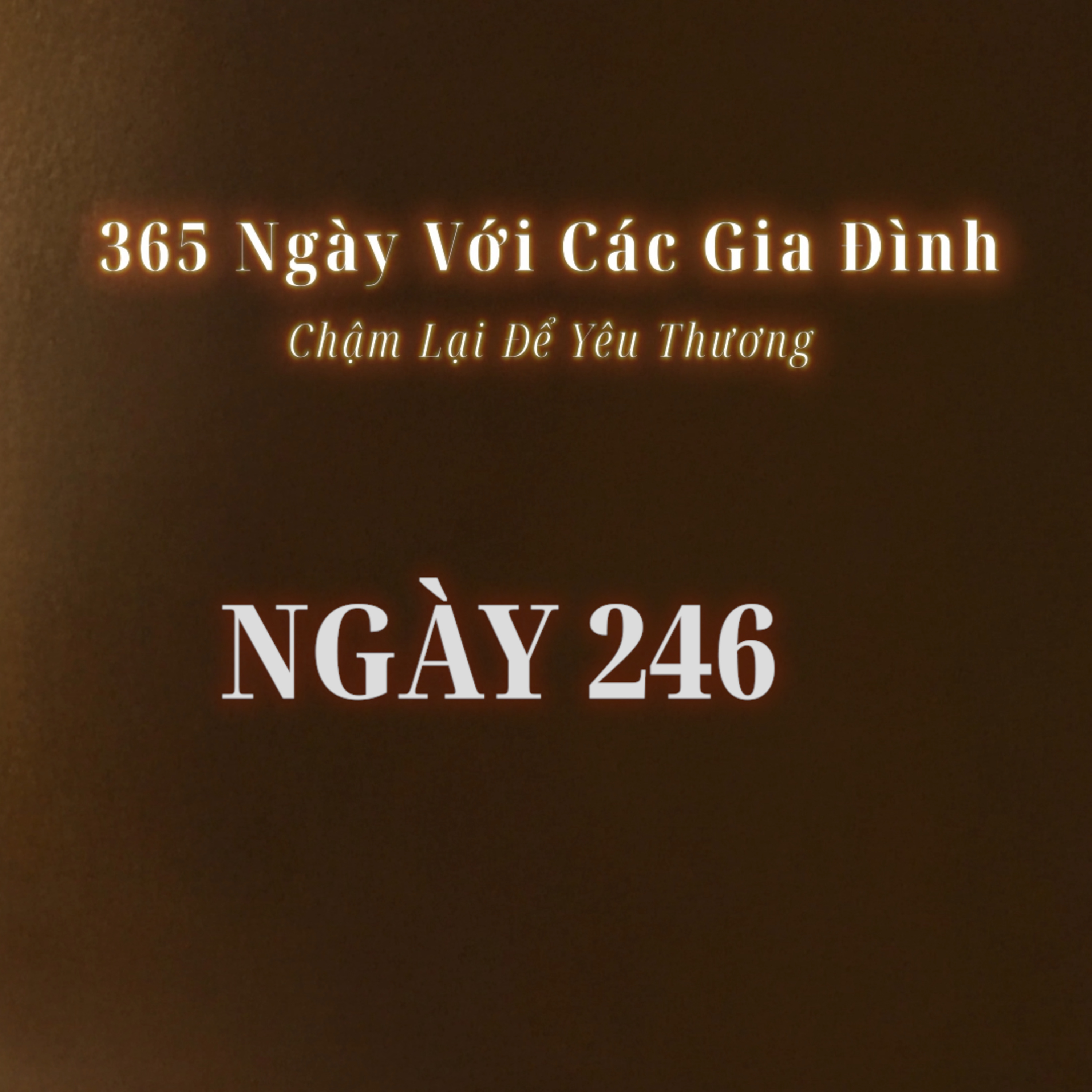 Ngày 246 | 365 NGÀY VỚI CÁC GIA ĐÌNH