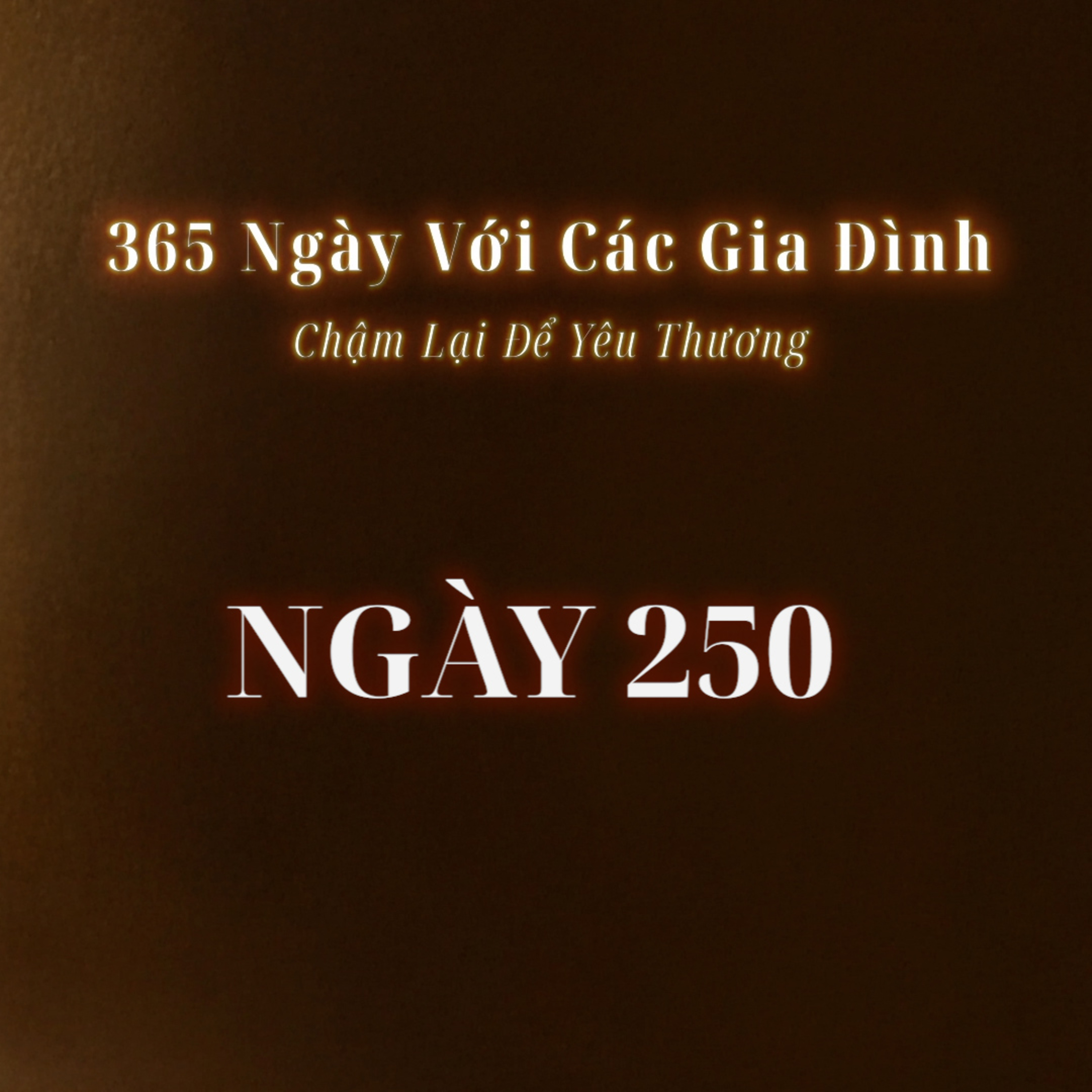 Ngày 250 | 365 NGÀY VỚI CÁC GIA ĐÌNH