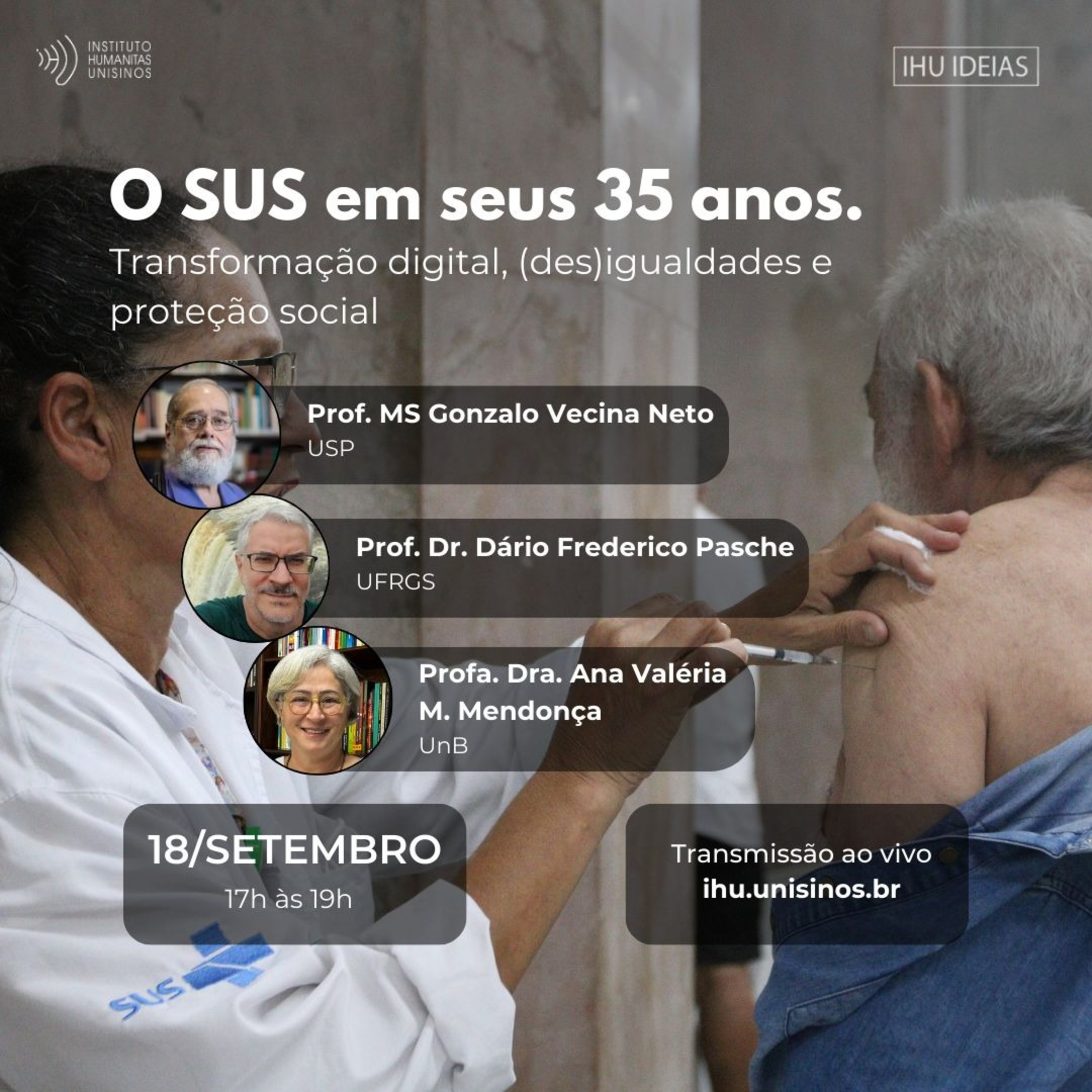 O SUS em seus 35 anos. Transformação digital, (des)igualdades e proteção social episode artwork