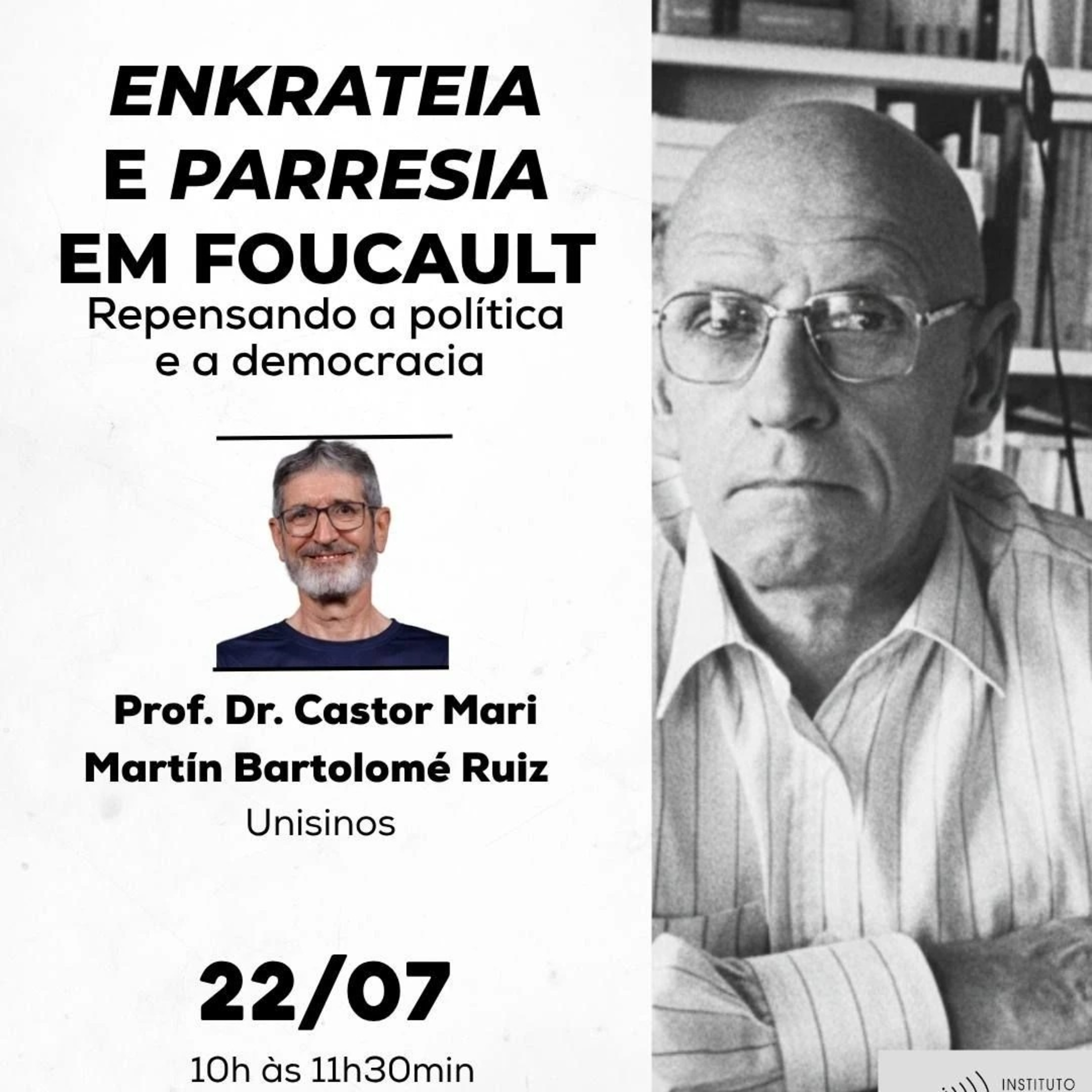 Enkrateia e parresia em Foucault: repensando a política e a democracia episode artwork
