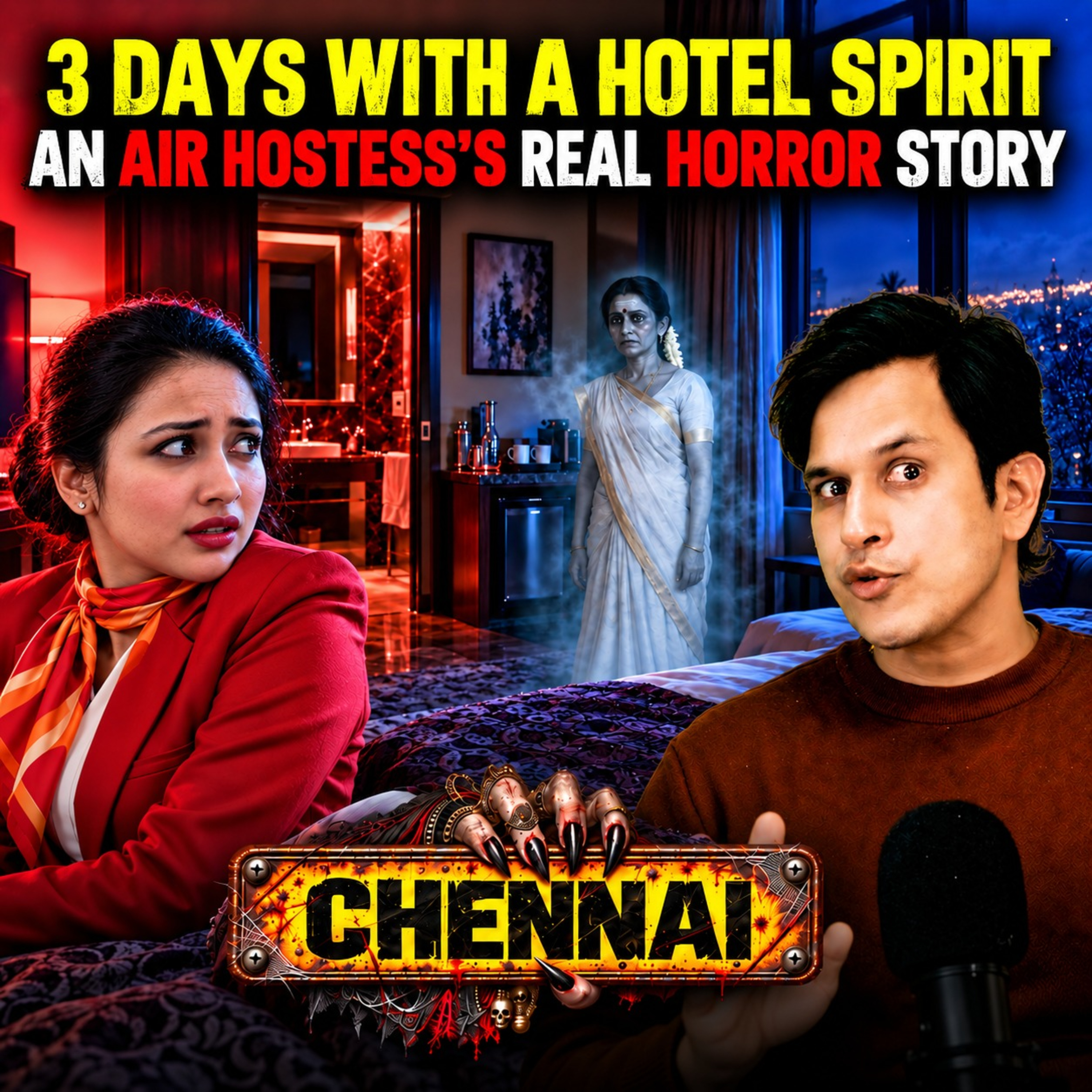 Air Hostess Haunted in a Chennai Hotel for 3 Nights | Real Horror Story