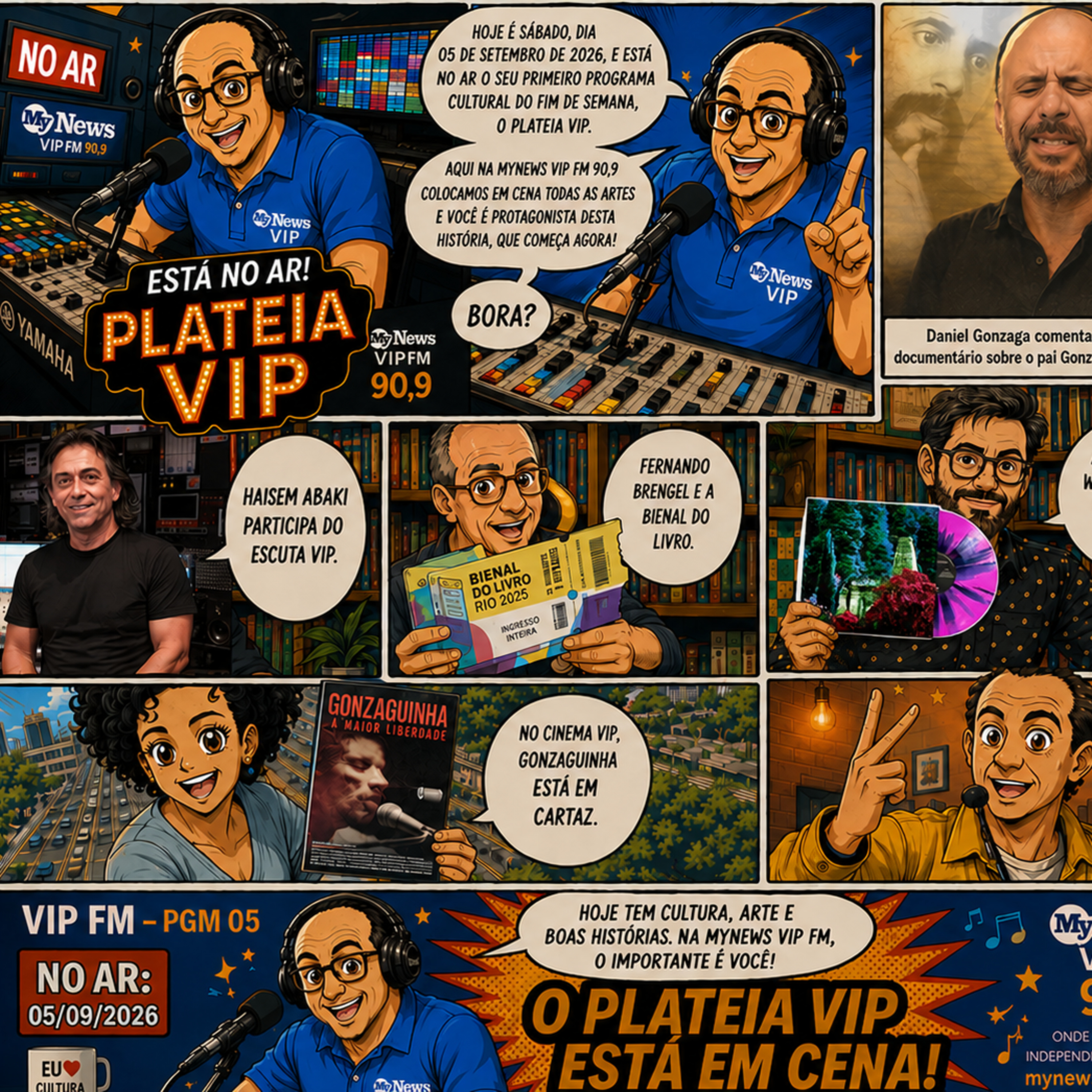 #471 Plateia VIP 6: Gonzaguinha, Haisem no Escuta VIP e relançamento do Violeta de Outono episode artwork