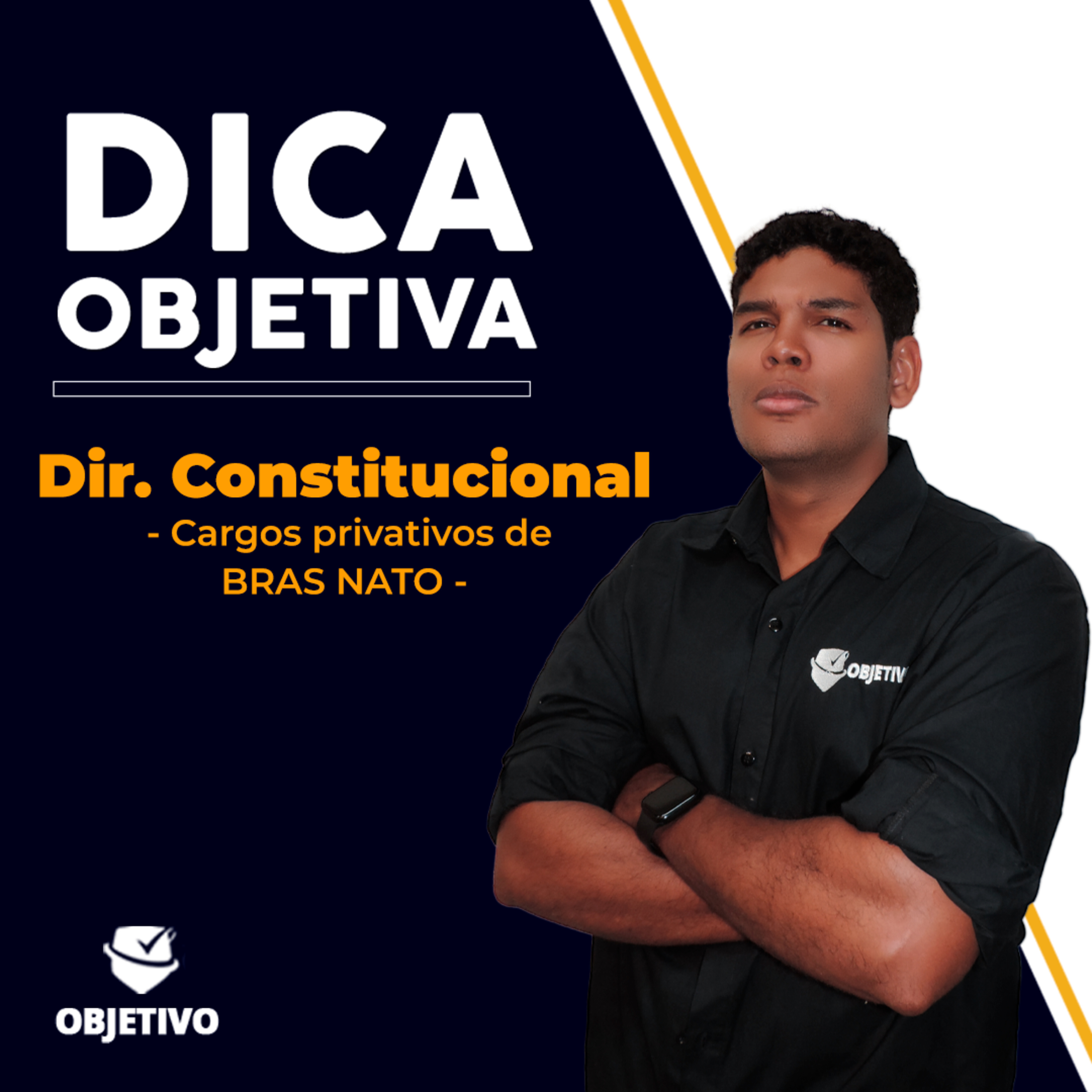 DICA OBJETIVA | Direito Constitucional: Cargos privativos de BRAS NATO - Prof. Matheus Oliveira. episode artwork