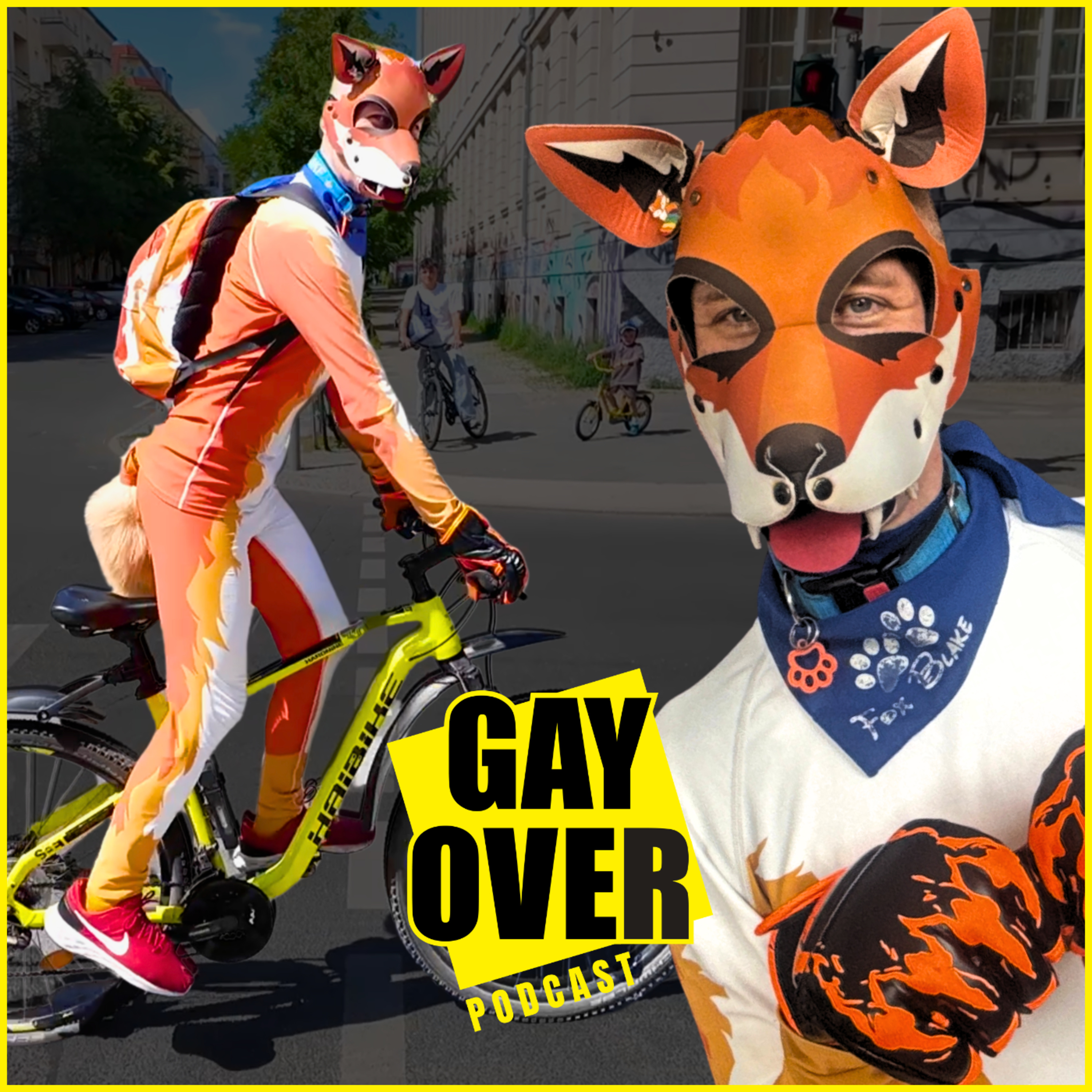 S13#14 Ich bin Fuchs 🦊 – Puppy & Pet Play: Auf dem Fahrrad durch Berlin | GAY OVER