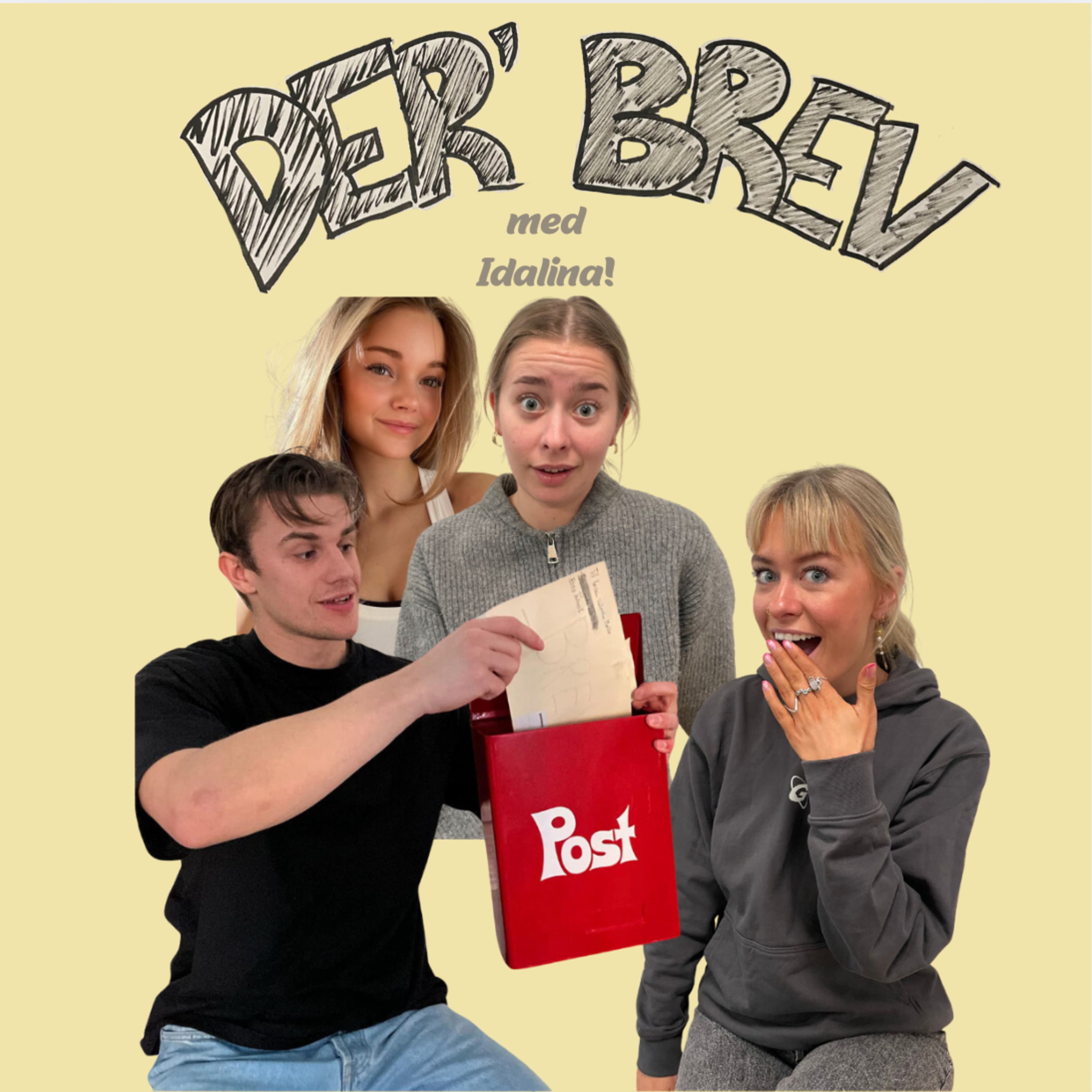 Der´ Brev #8 - date for sjov, kollegie-crush, veganerkæreste og familiepåskefrokosten episode artwork