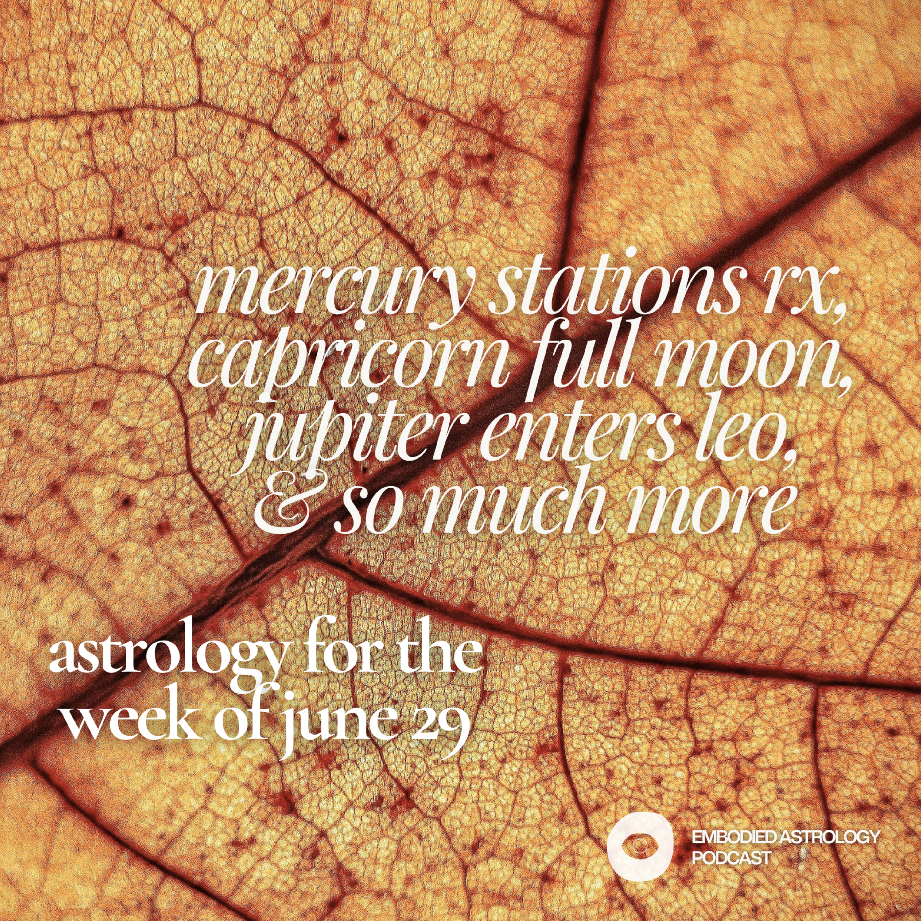 Mercury Stations Retrograde, Jupiter Enters Leo: Astrology for the Week of Jun 29, 2026 episode artwork