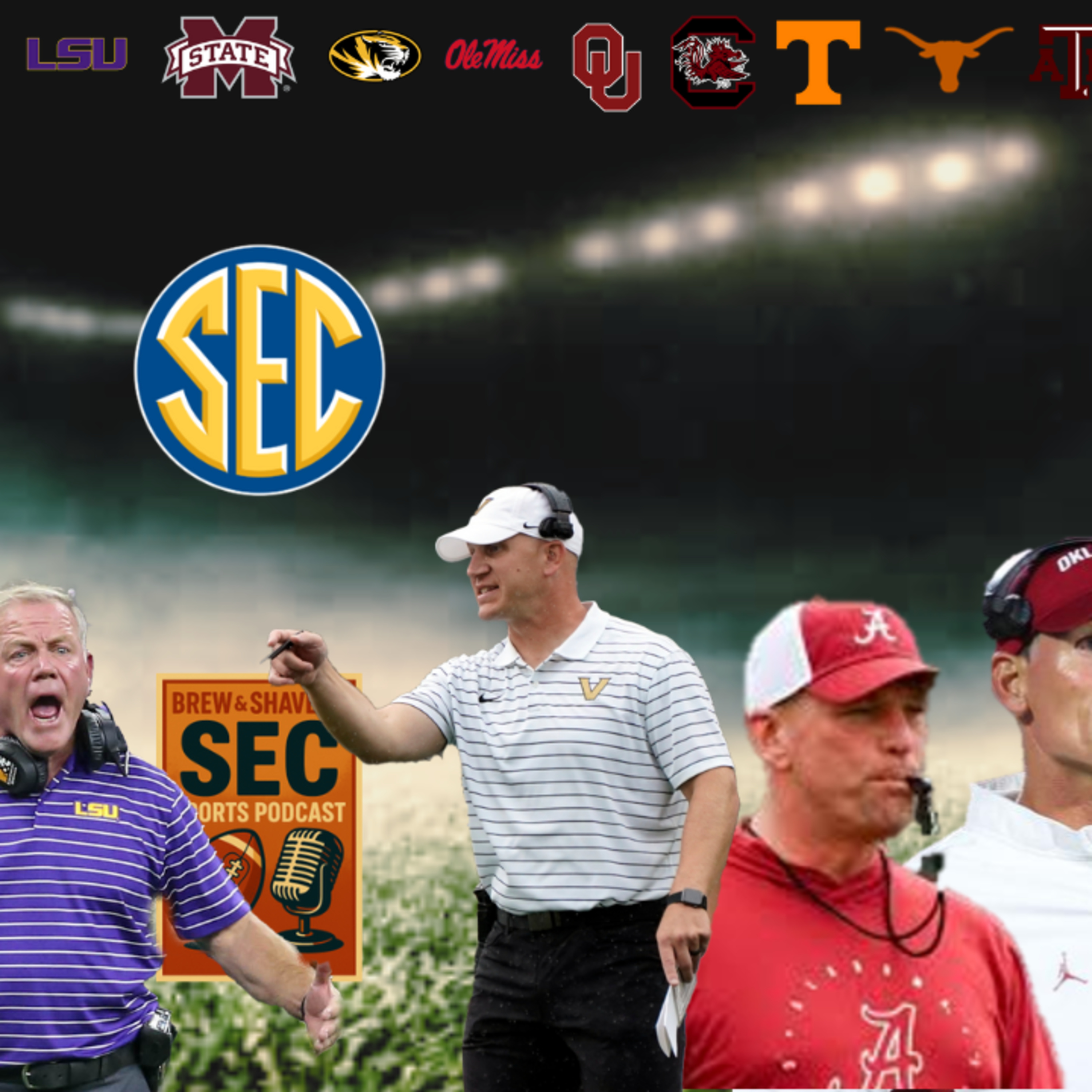 The Brew and Shavers SEC Sports Podcast - SEC Football Week 1 episode artwork