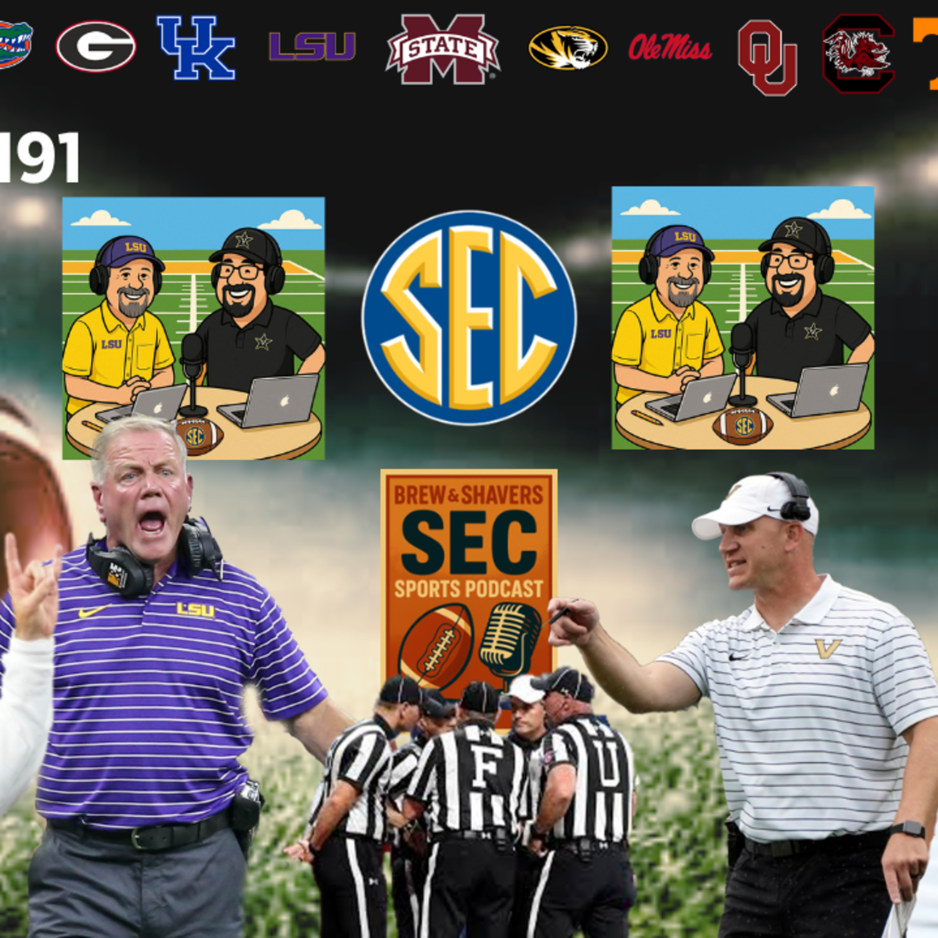Controversial Officiating, Coaches Decisions, Games of the Week (Headed to Nashville and Tuscaloosa) episode artwork