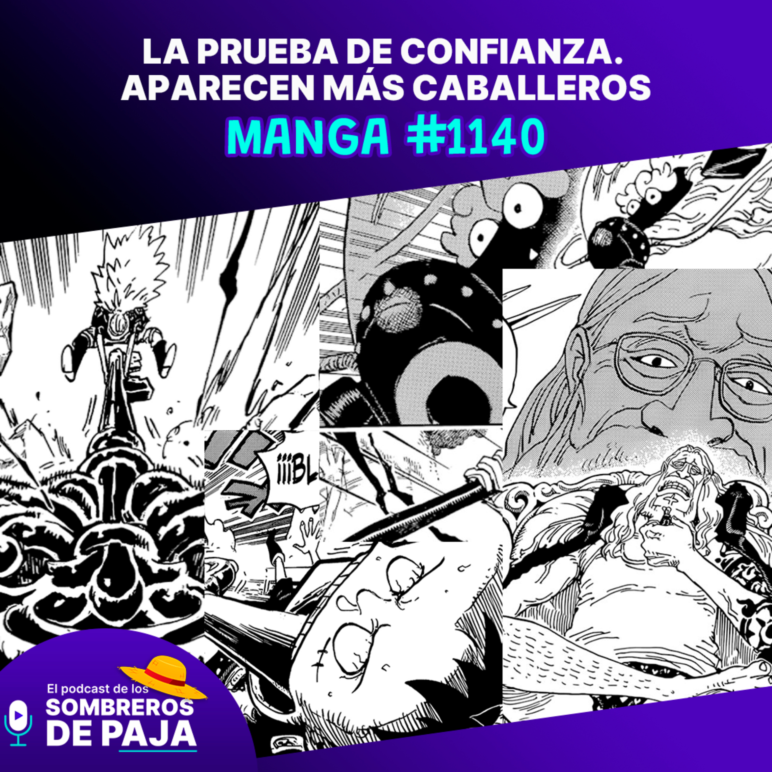 One Piece Manga #1140 - Gaban “testea” a Luffy y unos caballeros sagrados chistosos aparecen ante un posible God Valley versión Elbaph episode artwork