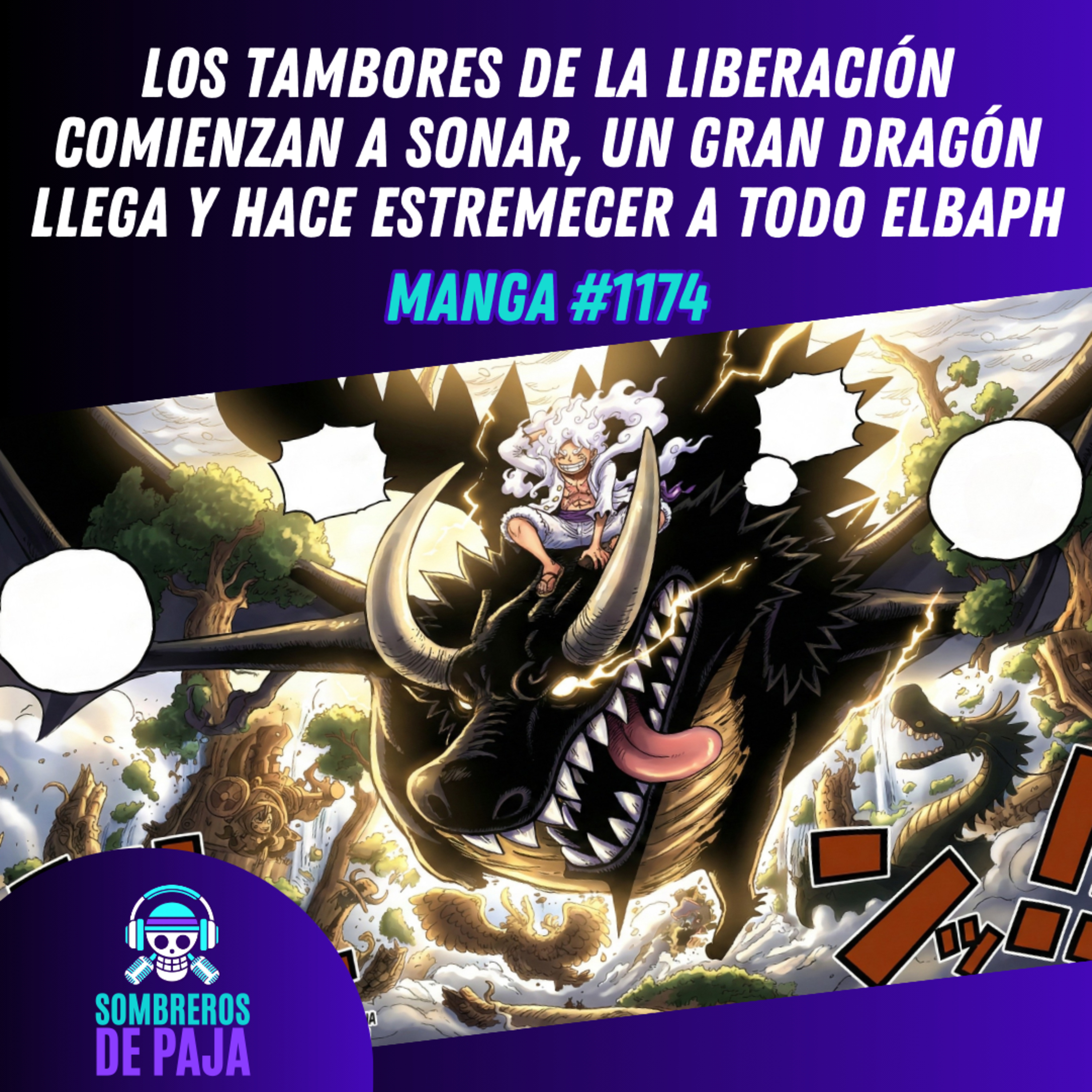 One Piece Manga #1174 - Suenan los tambores… y aparece un gran dragón que estremece todo Elbaph 🥁🐉🔥 episode artwork