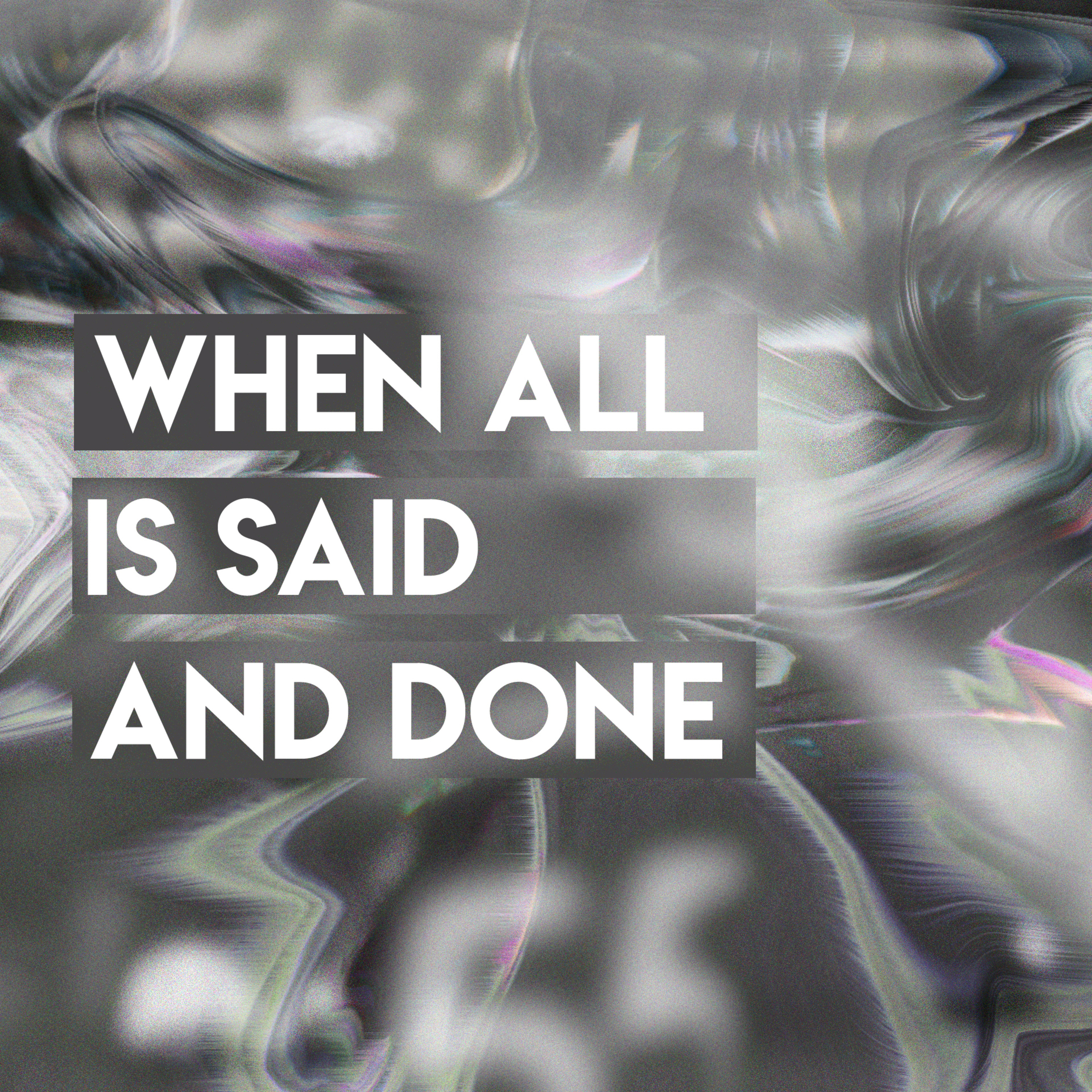 When All is Said and Done episode artwork