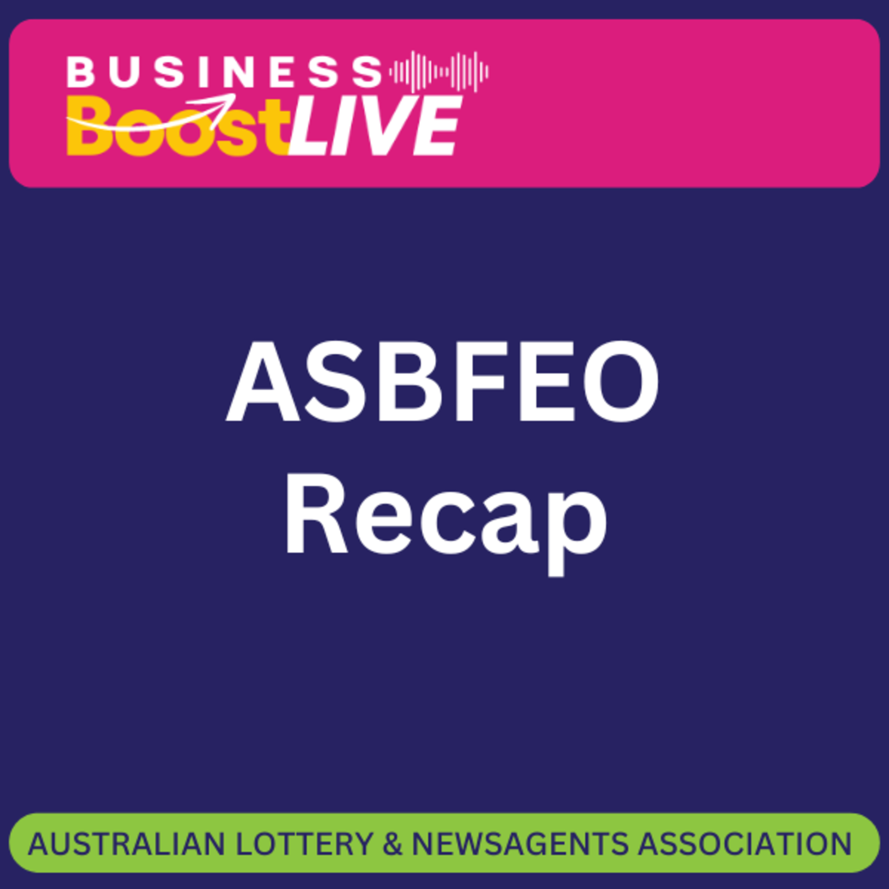 Australian Small Business and Enterprise Ombudsman recap episode artwork