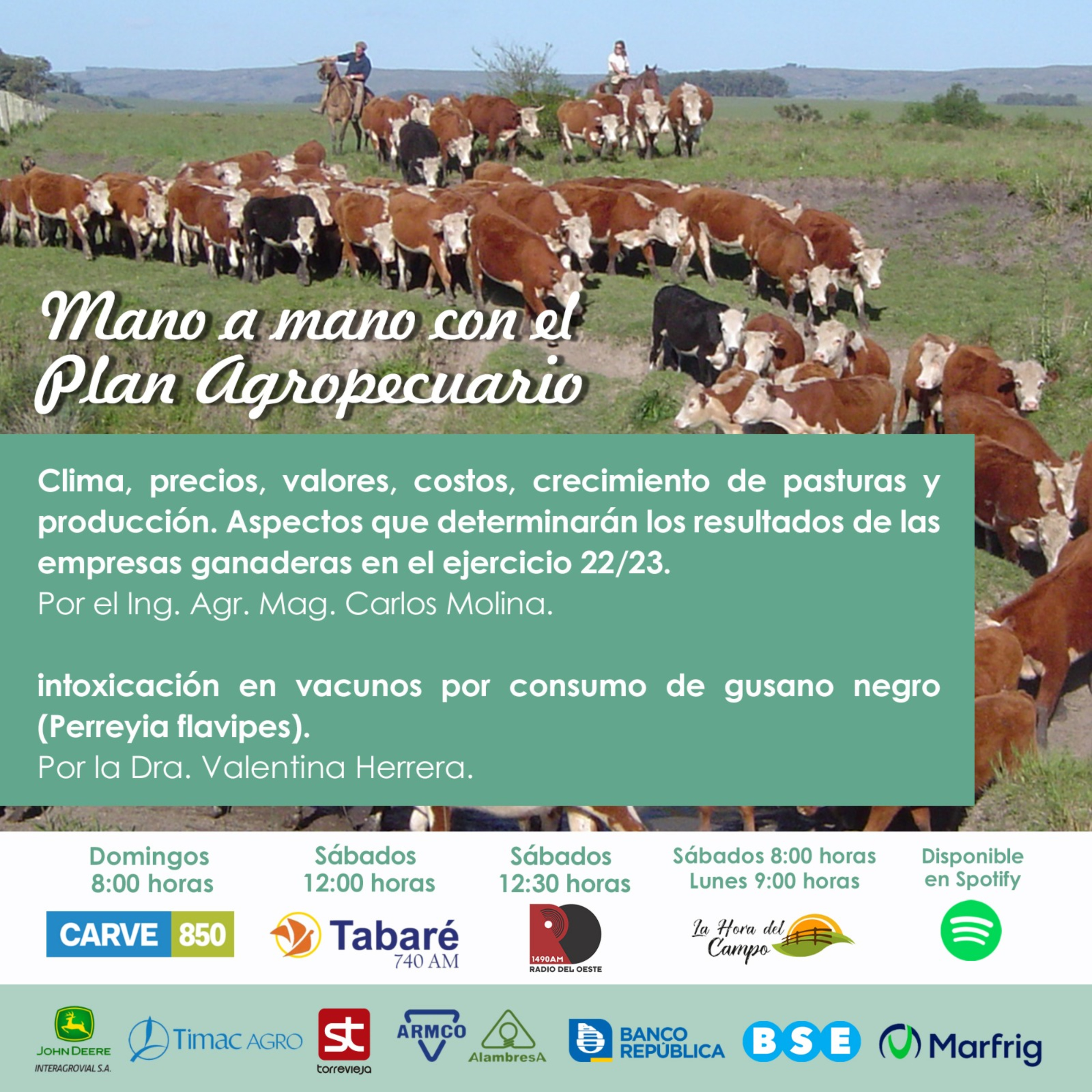 Portada de Mano a Mano con el Plan Agropecuario