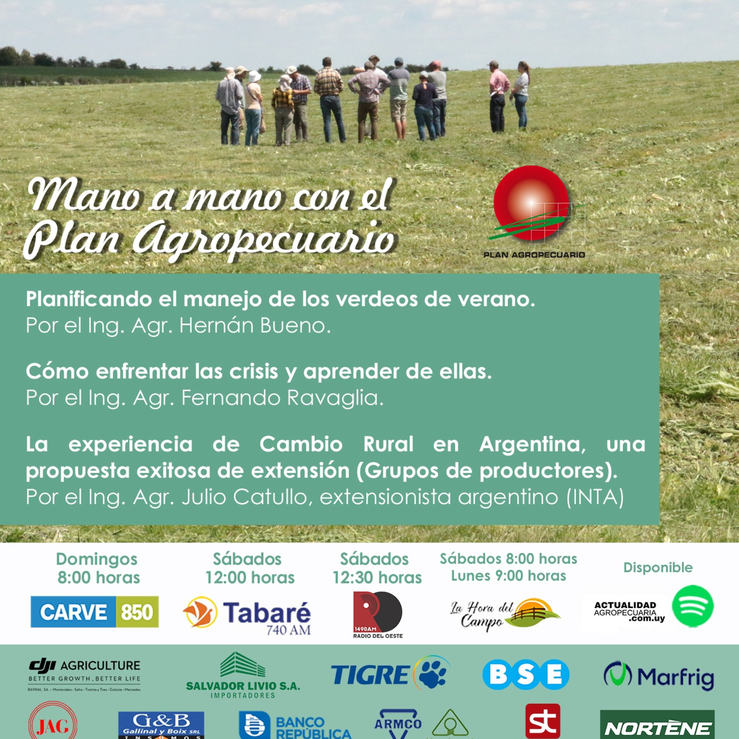 Verdeos de verano. Cómo enfrentar las crisis y aprender de ellas. La experiencia de Cambio Rural en Argentina.