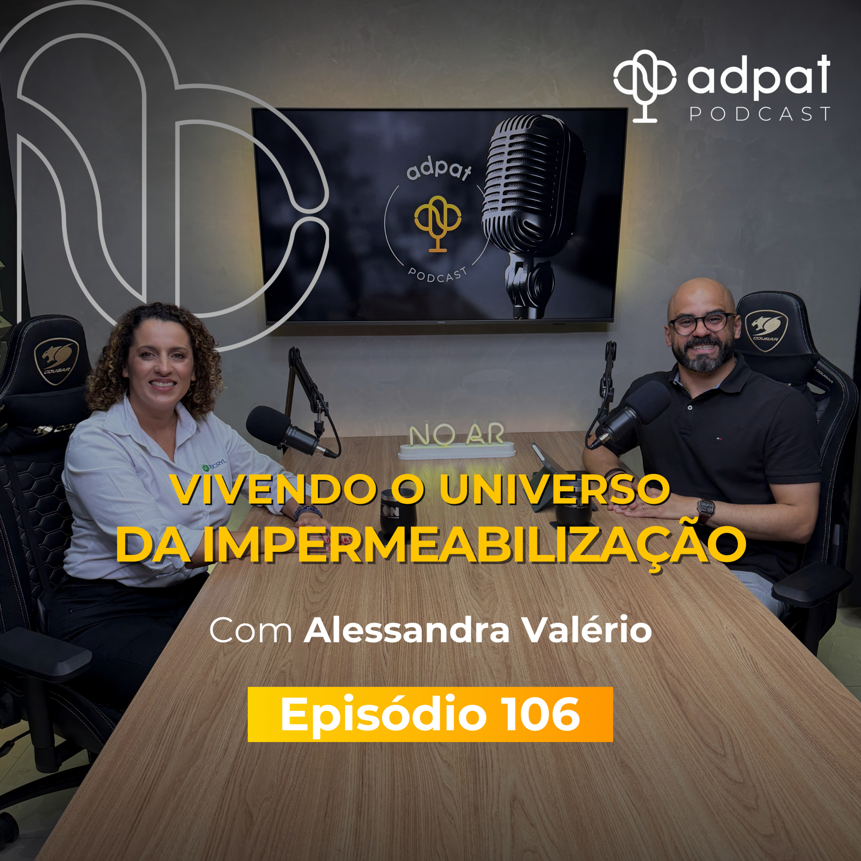 Vivendo o Universo da Impermeabilização com Alessandra Valério | Adpat Podcast #106 episode artwork