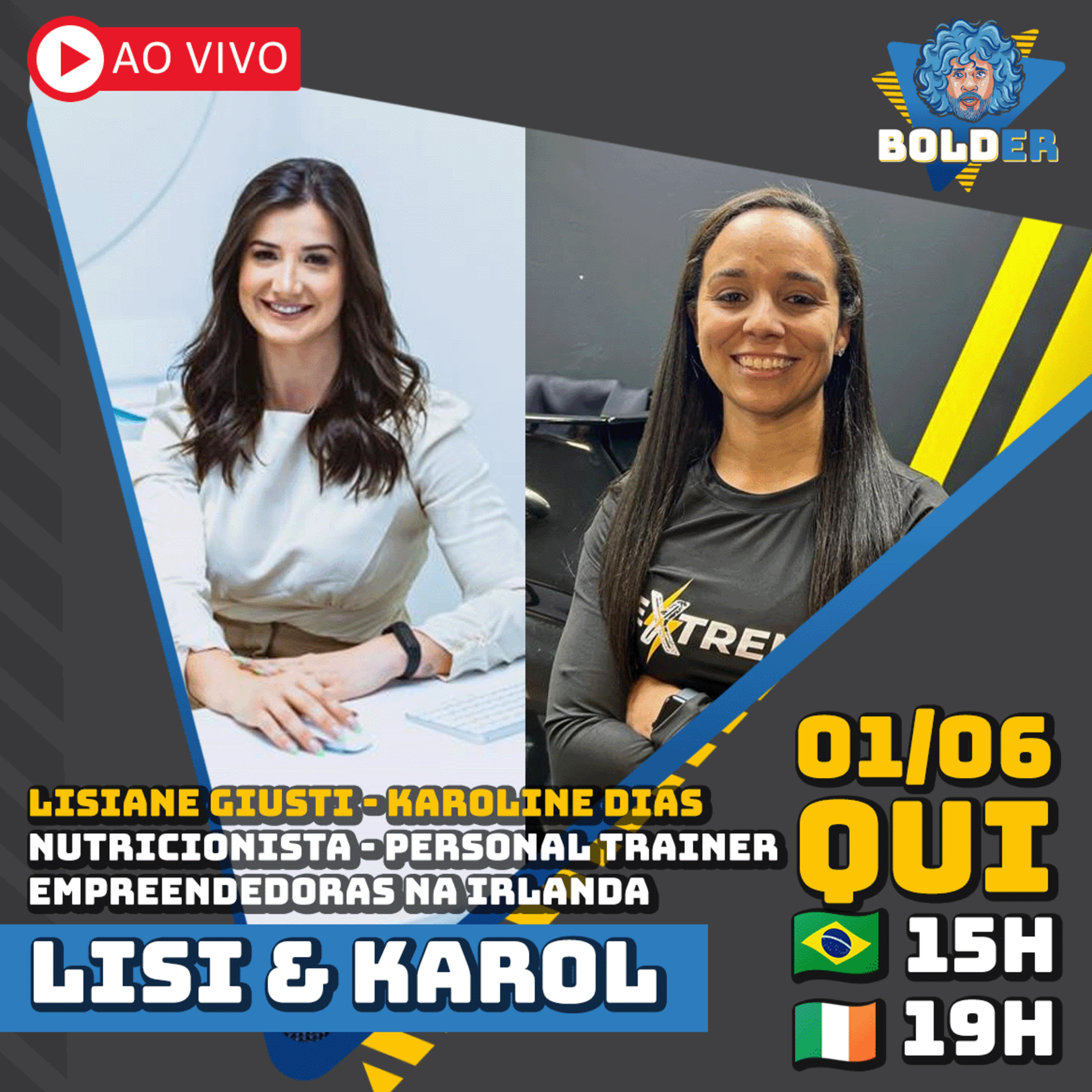 NUTRICIONISTA E PERSONAL TRAINER NA IRLANDA - Lisiane Giusti e Karoline Dias | Bolder Podcast 241 episode artwork