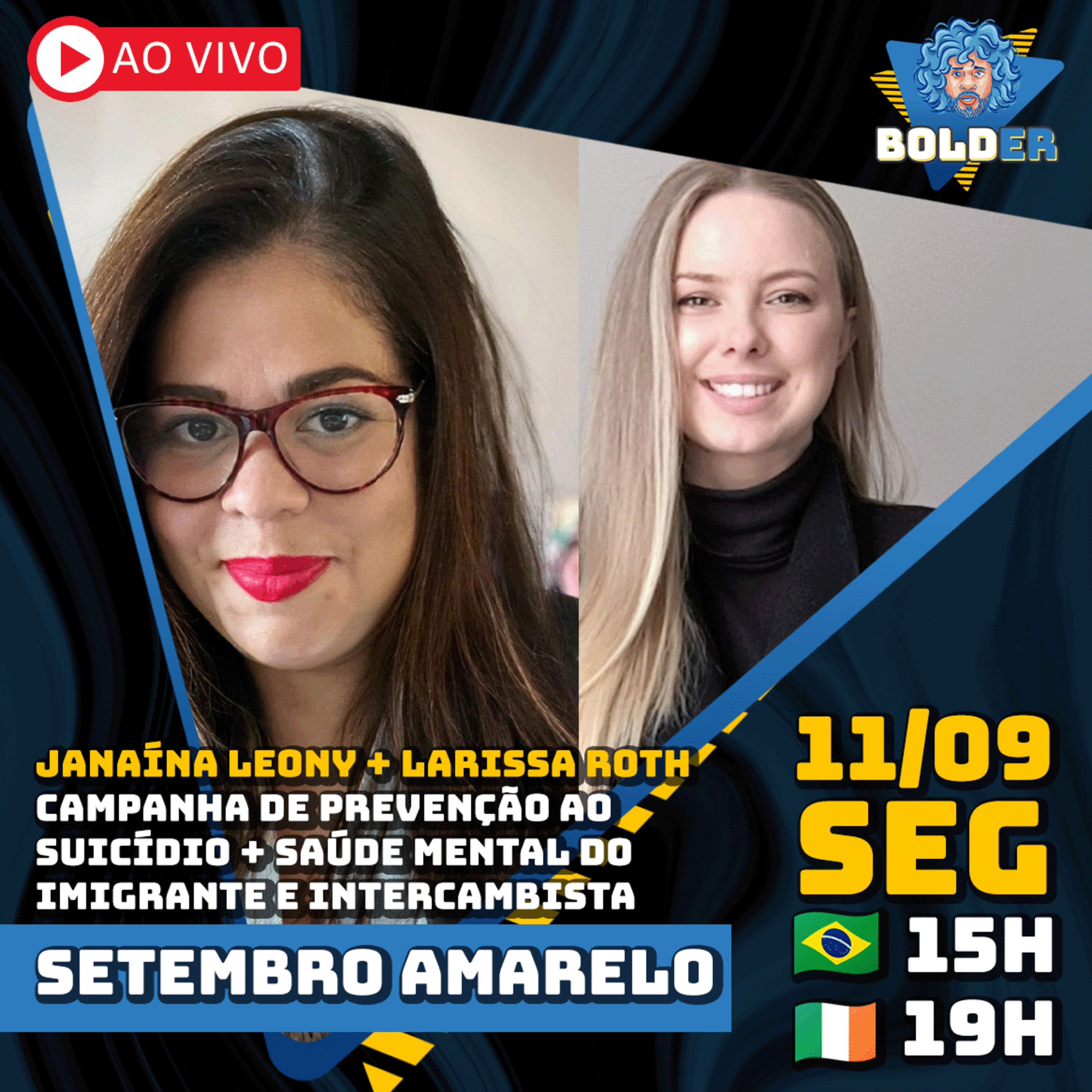 SAÚDE MENTAL DO IMIGRANTE (SETEMBRO AMARELO 2023) | Bolder Podcast 273 episode artwork