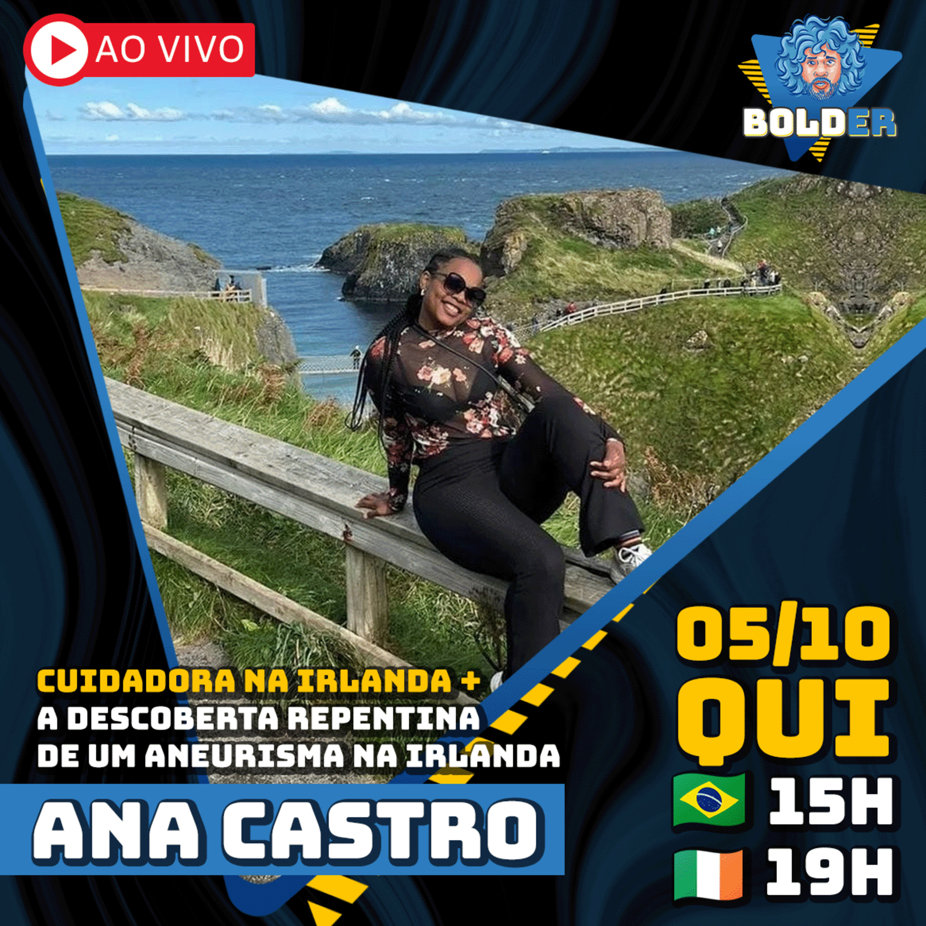 45 DIAS NO HOSPITAL POR ANEURISMA NA IRLANDA - Ana Castro | Bolder Podcast 279 episode artwork