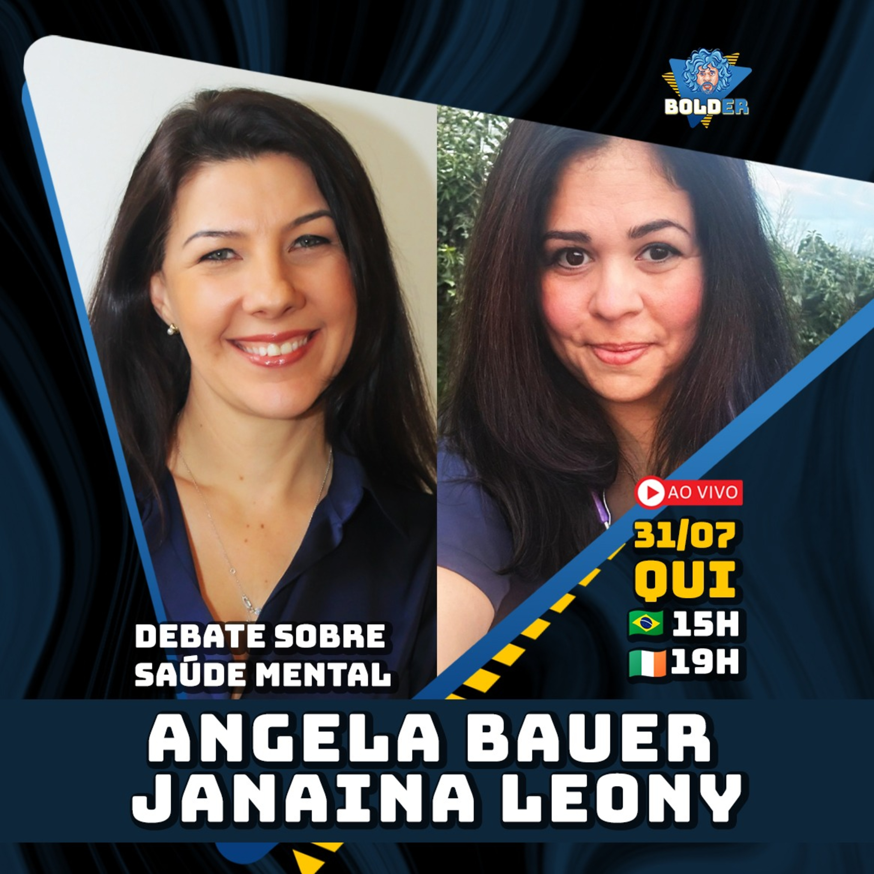 PSICÓLOGA X HIPNOTERAPEUTA: Debate Saúde Mental - Janaína Leony e Angela Bauer | Bolder Podcast 452 episode artwork