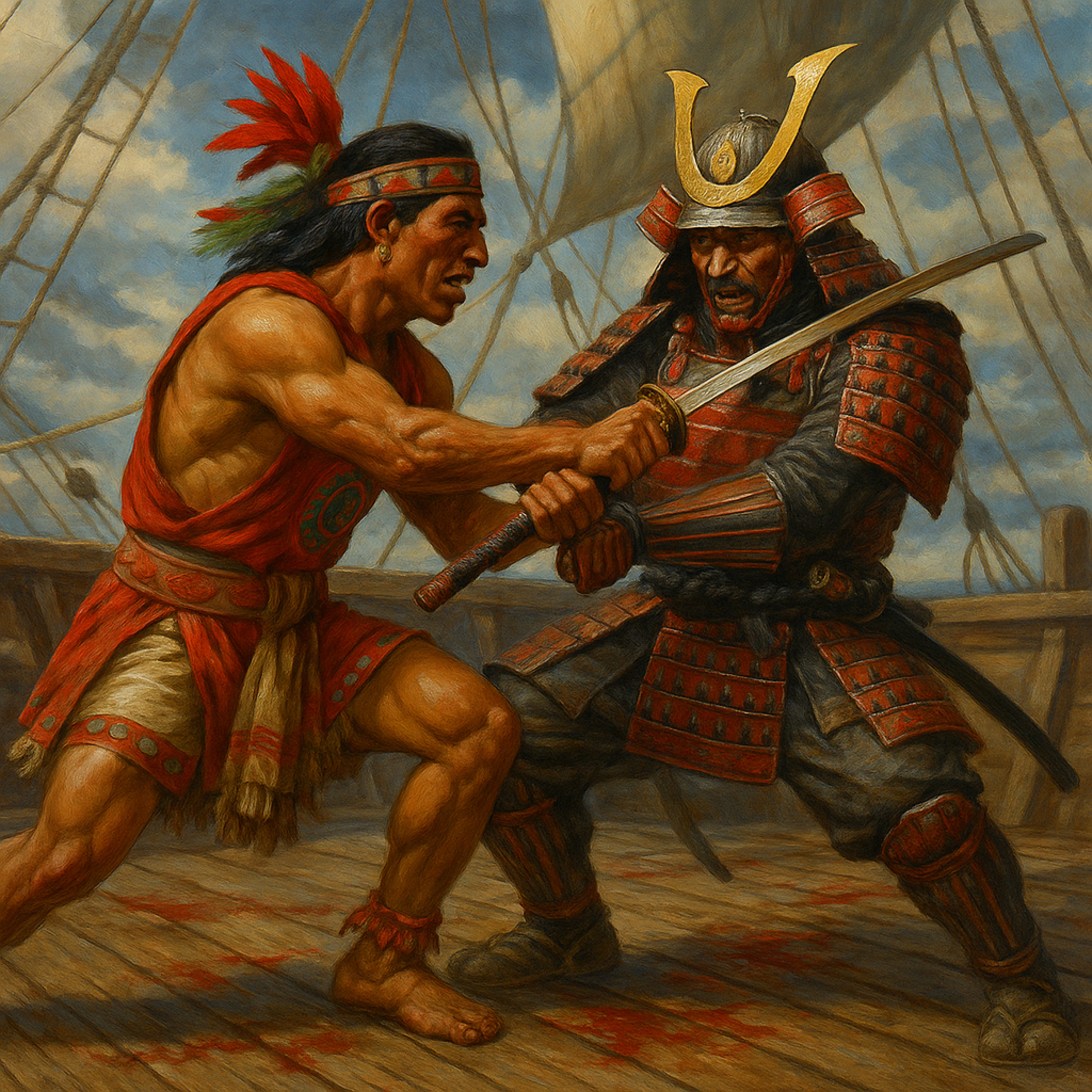 Tlaxcaltecas vs Samurai