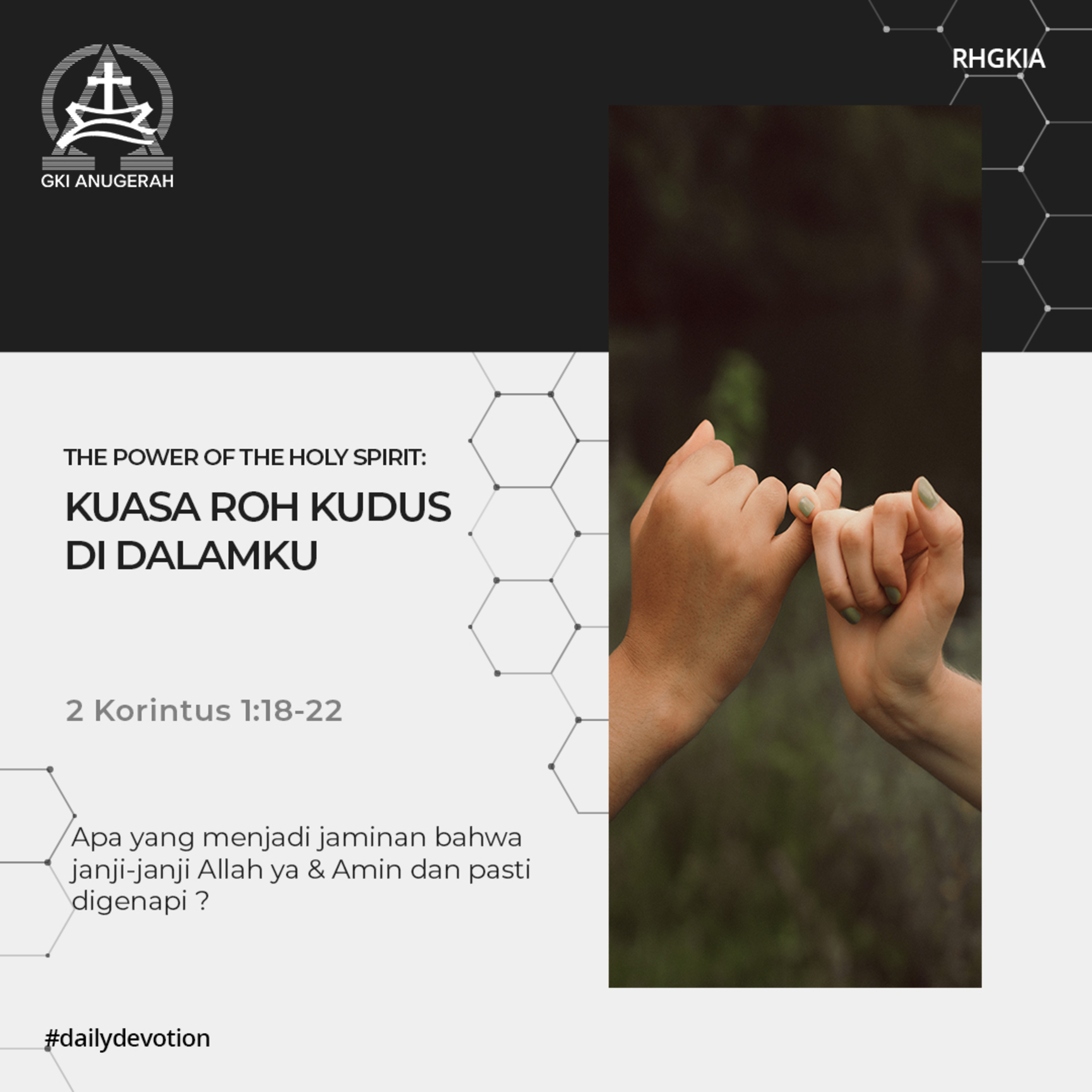 03 Juni 2023 - The Power Of The Holy Spirit : Kuasa Roh Kudus Di Dalamku - Renungan Harian GKI Anugerah episode artwork