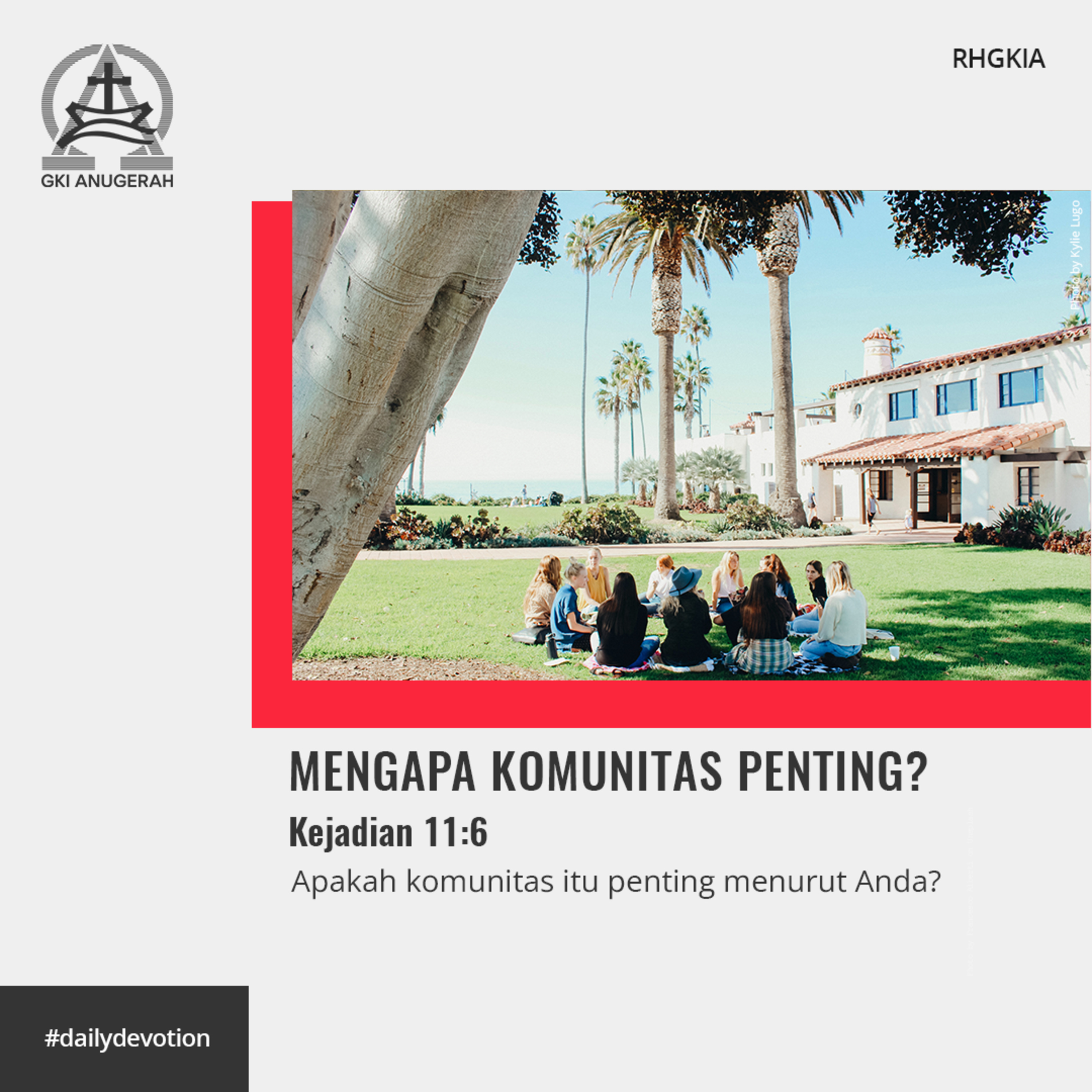 12 Juni 2023 - Mengapa Komunitas Penting ? - Renungan Harian GKI Anugerah episode artwork