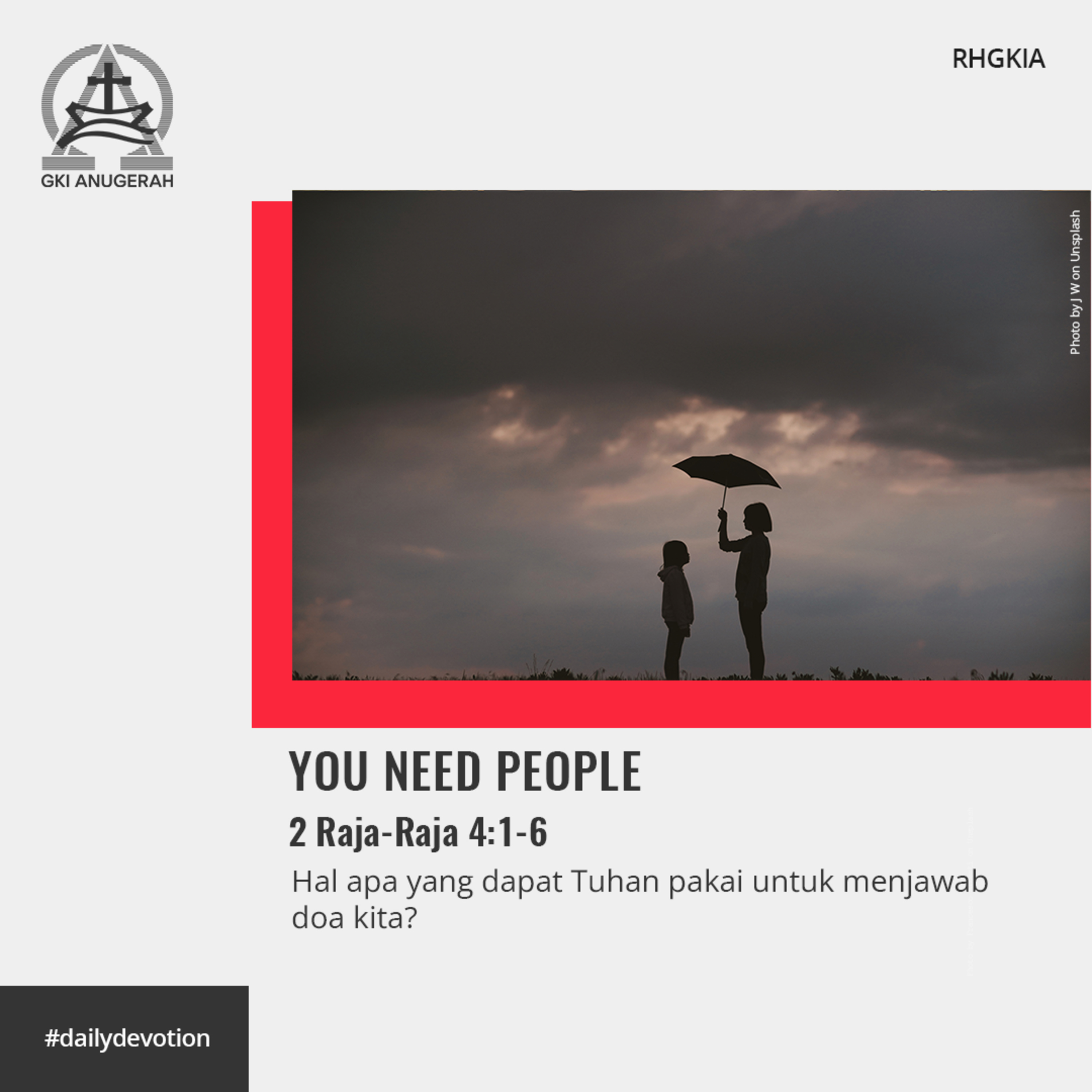 13 Juni 2023 - You Need People - Renungan Harian GKI Anugerah episode artwork