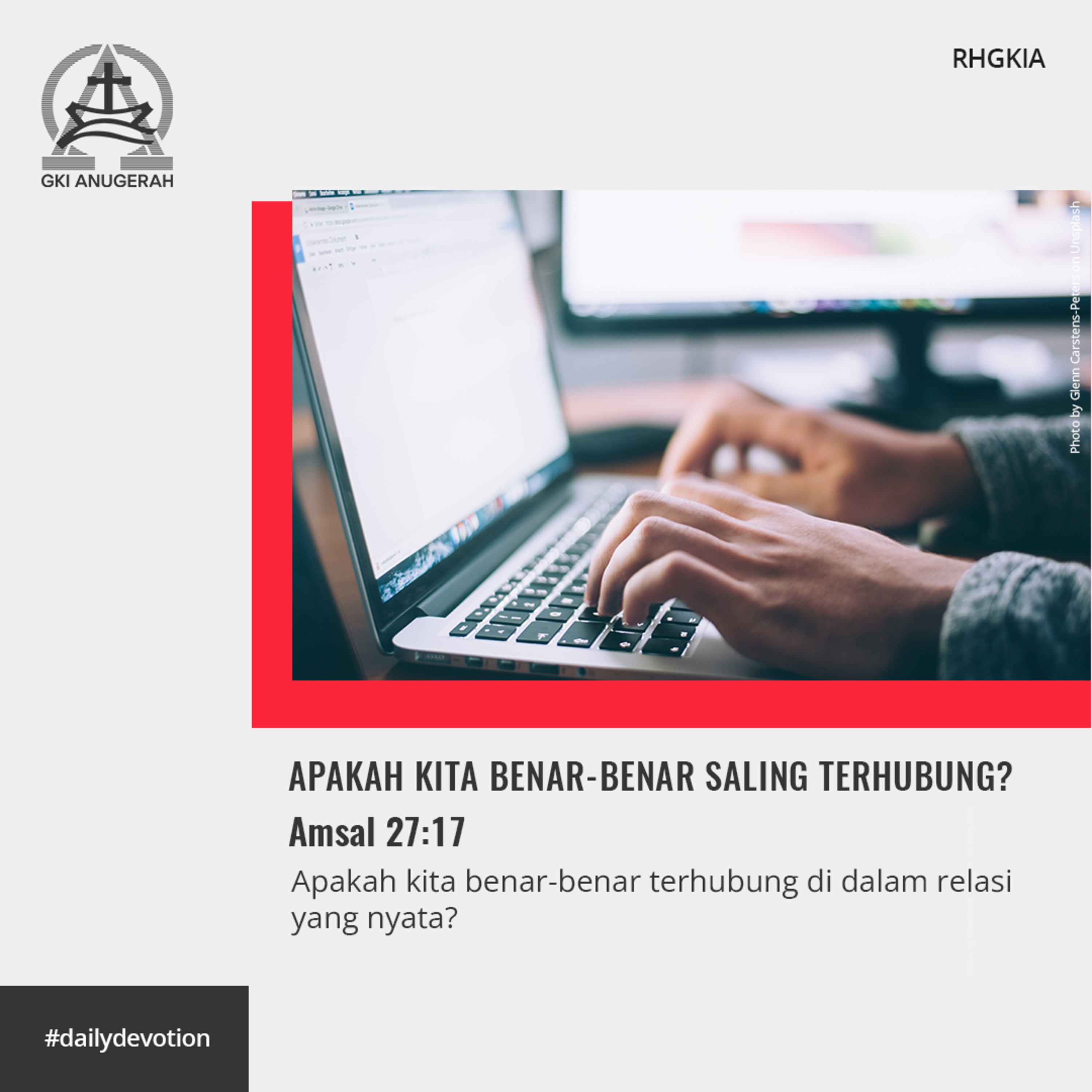 16 Juni 2023 - Apakah Kita Benar-Benar Saling Terhubung? - Renungan Harian GKI Anugerah episode artwork
