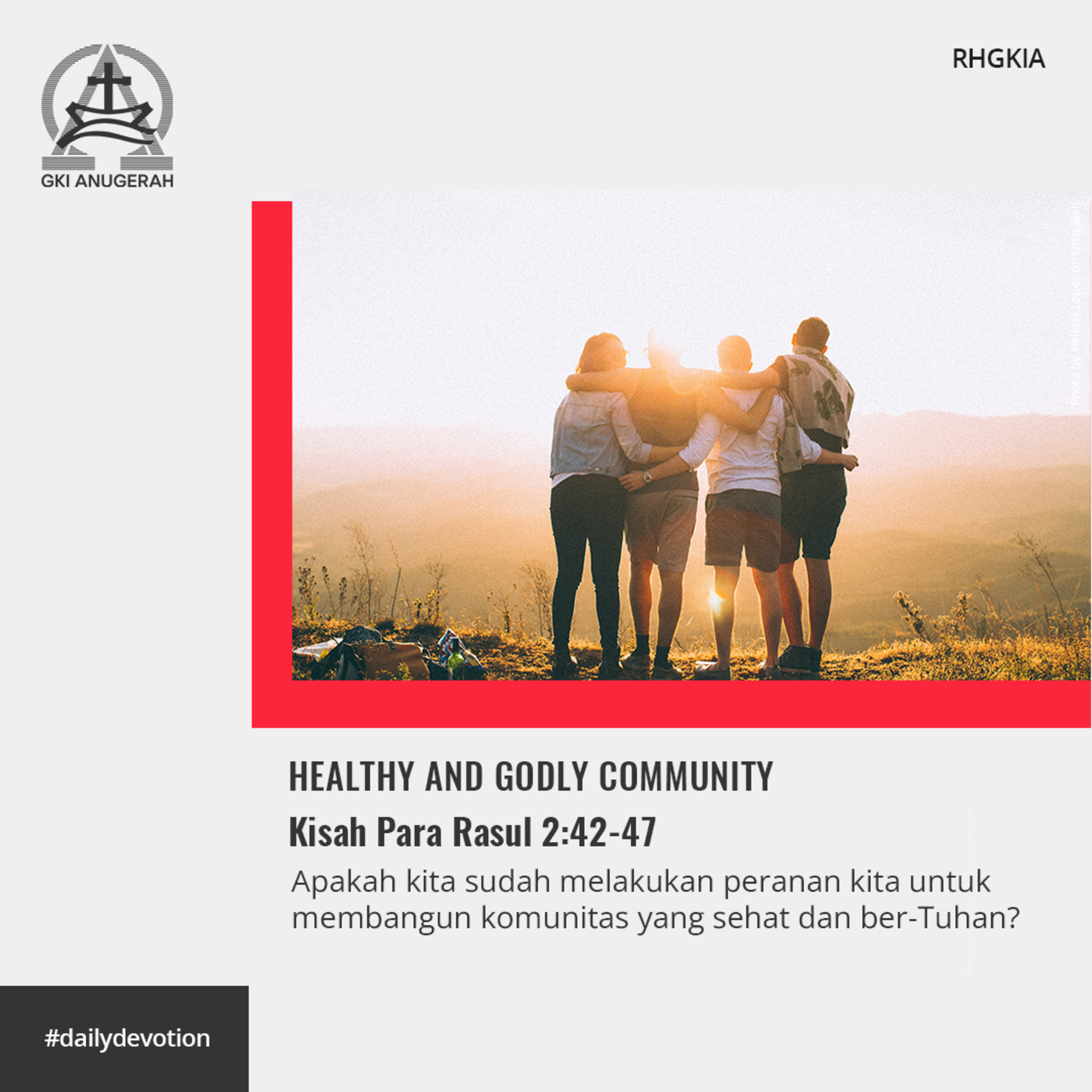 17 Juni 2023 - Healthy And Godly Community - Renungan Harian GKI Anugerah episode artwork