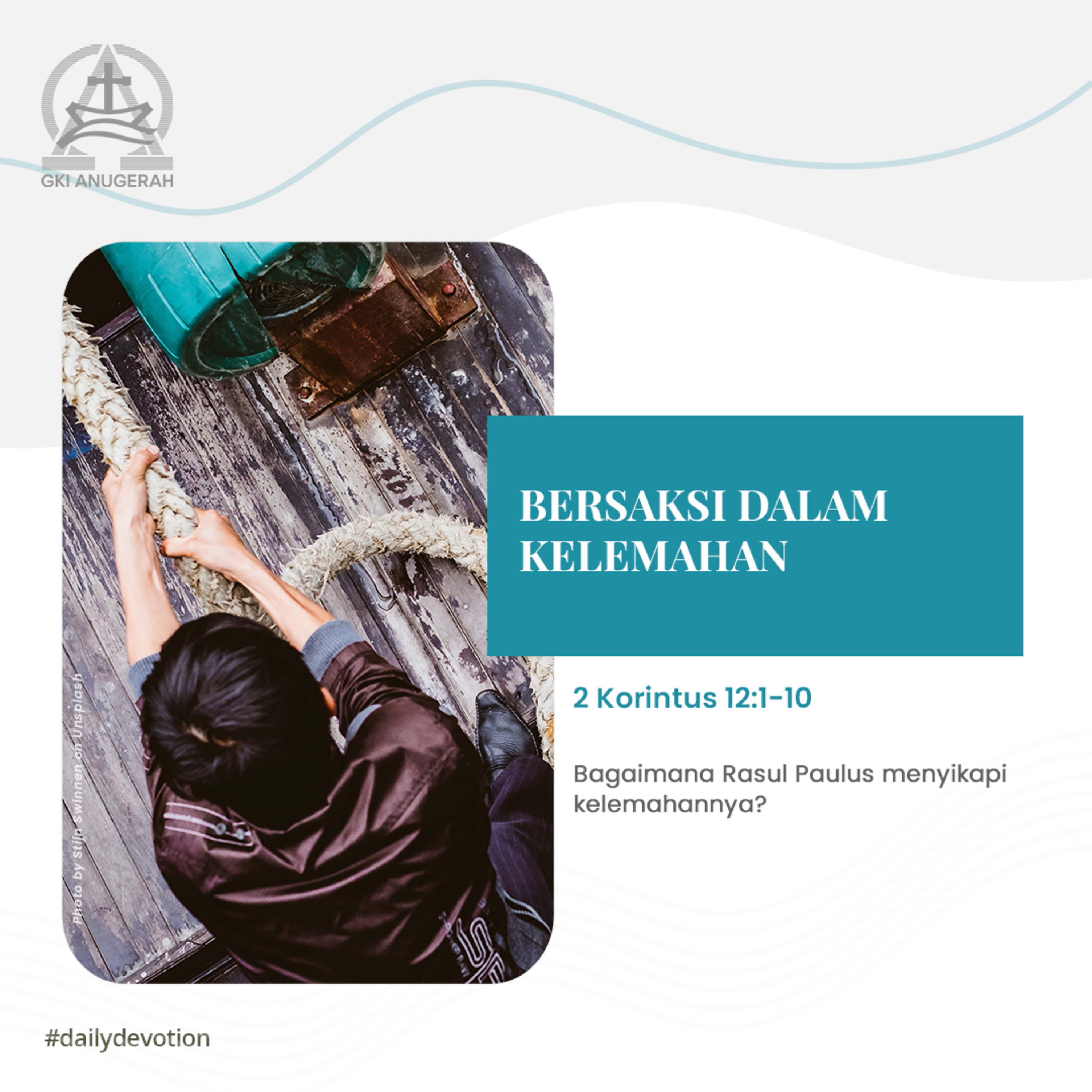 30 Juni 2023 - Bersaksi Dalam Kelemahan - Renungan Harian GKI Anugerah episode artwork