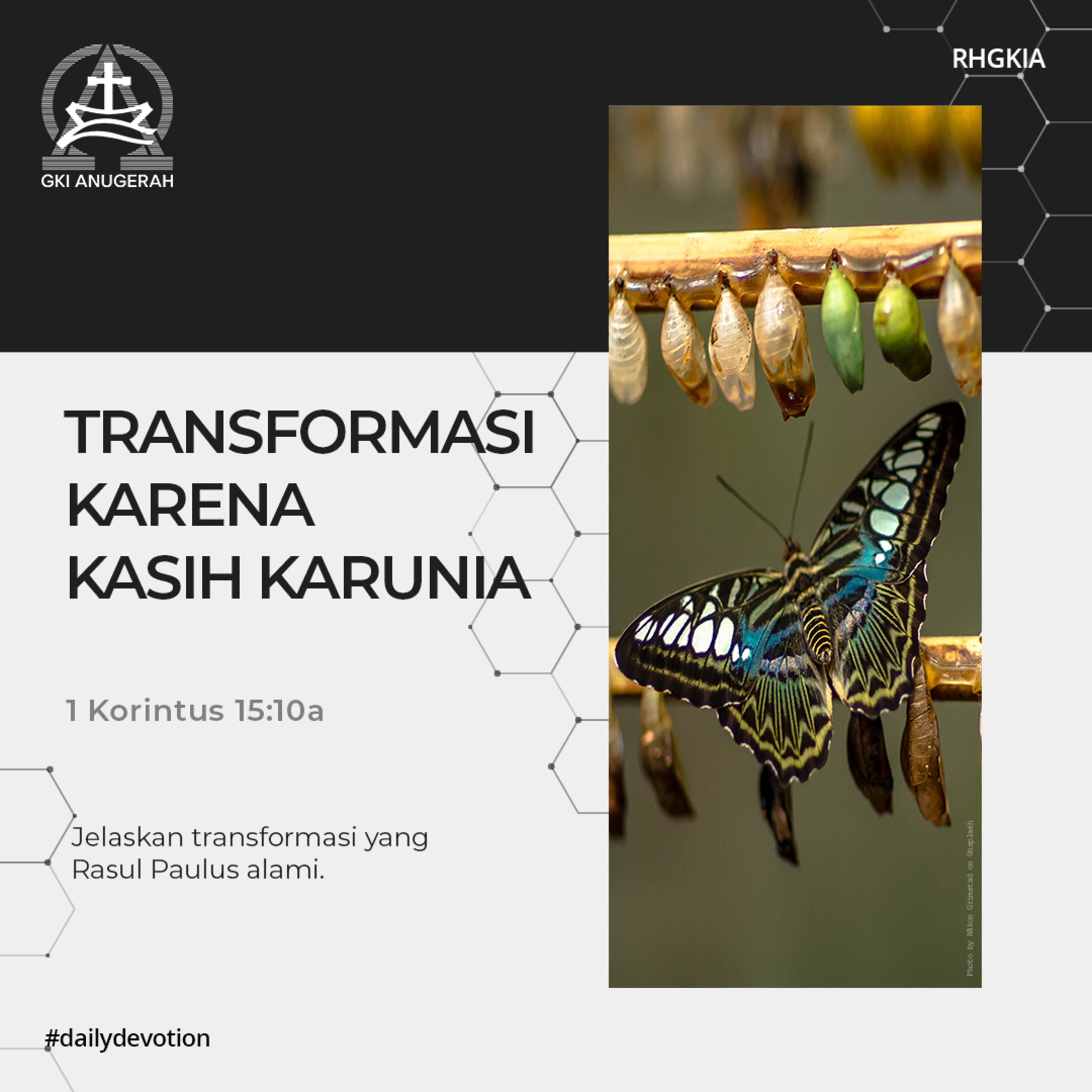 18 Juli 2023 - Transformasi Karena Kasih Karunia - Renungan Harian GKI Anugerah episode artwork