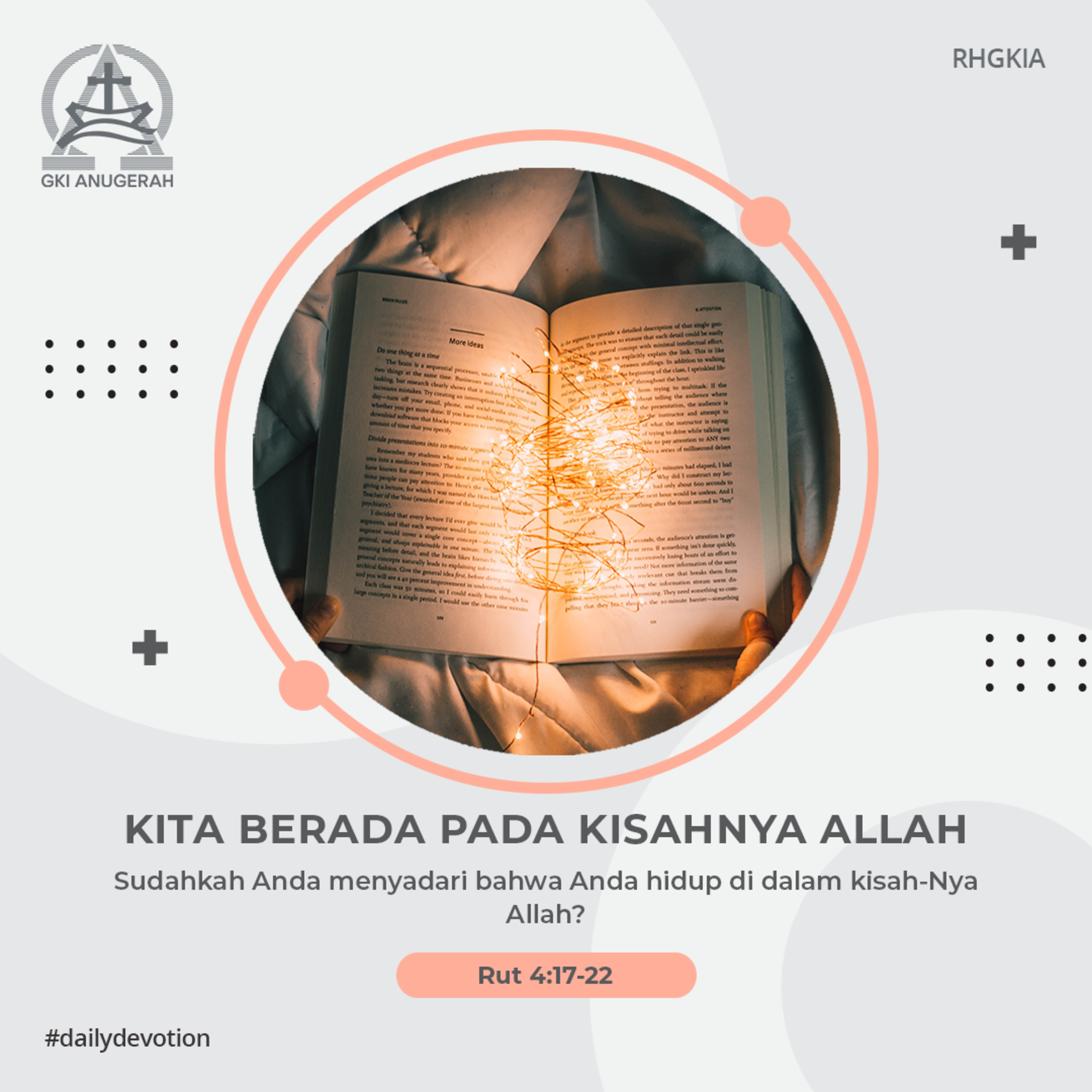 29 Juli 2023 - Kita Berada Pada Kisahnya Allah - Renungan Harian GKI Anugerah episode artwork