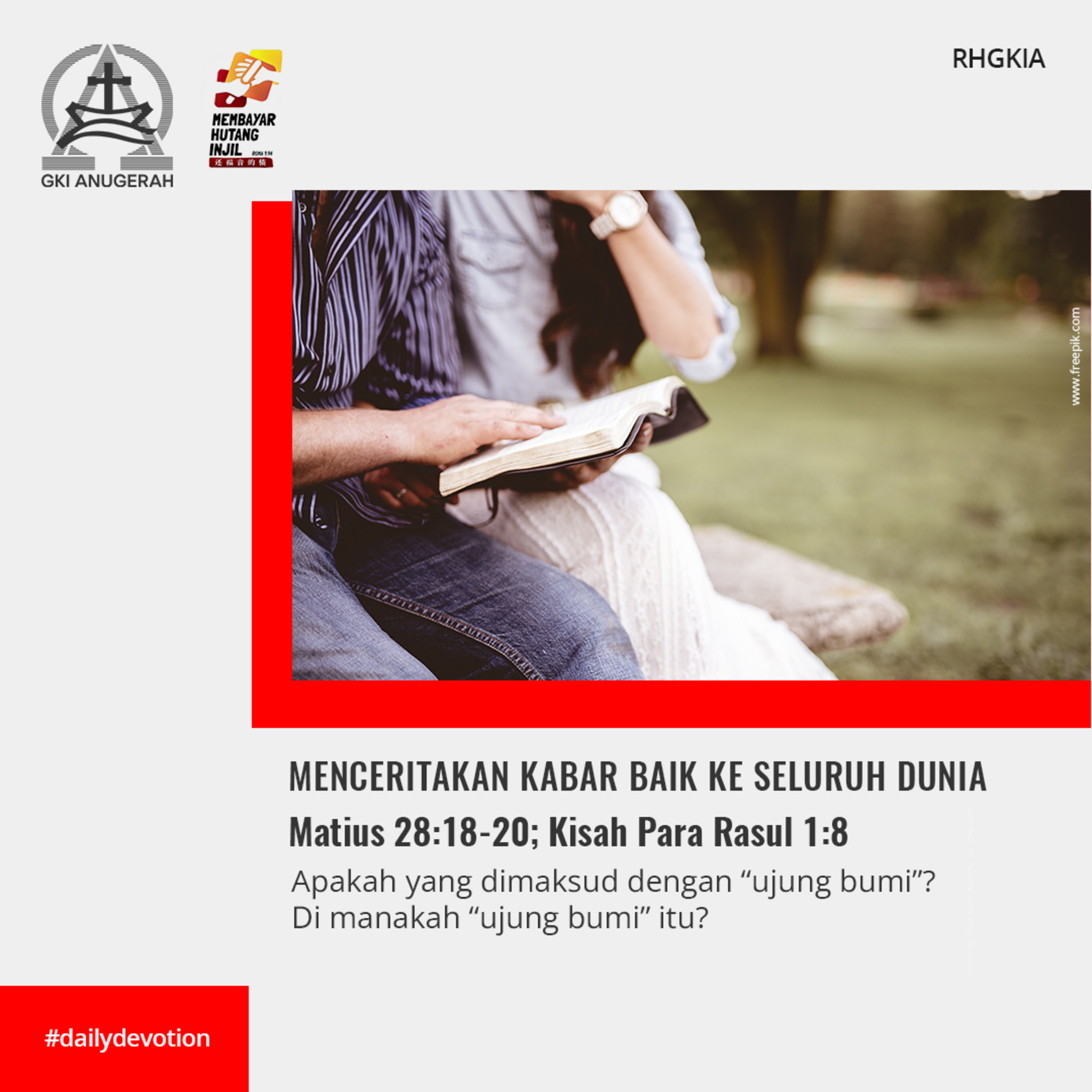 09 Agustus 2023 - Menceritakan Kabar Baik Ke Seluruh Dunia - Renungan Harian GKI Anugerah episode artwork