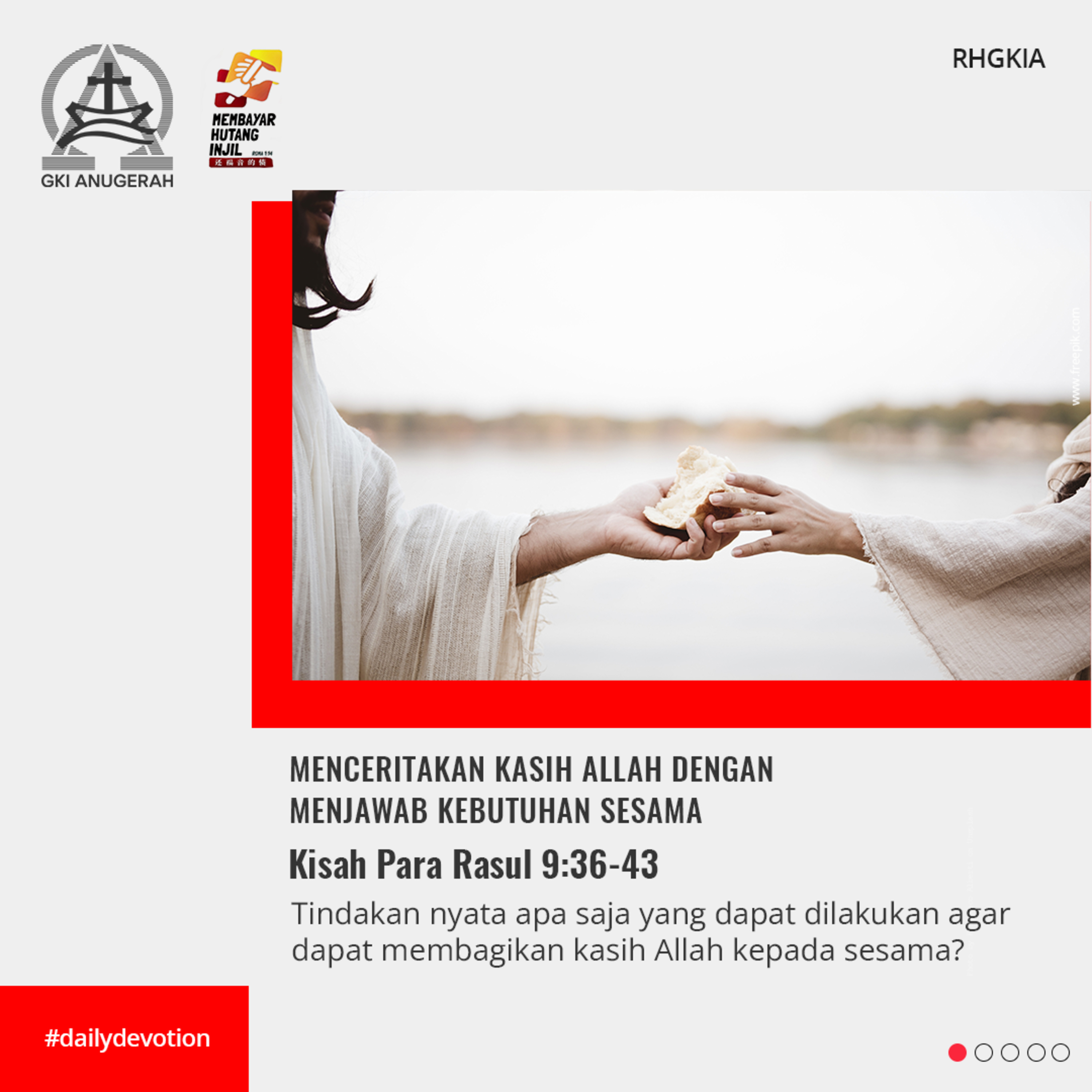 10 Agustus 2023 - Menceritakan Kasih Allah Dengan Menjawab Kebutuhan Sesama - Renungan Harian GKI Anugerah episode artwork