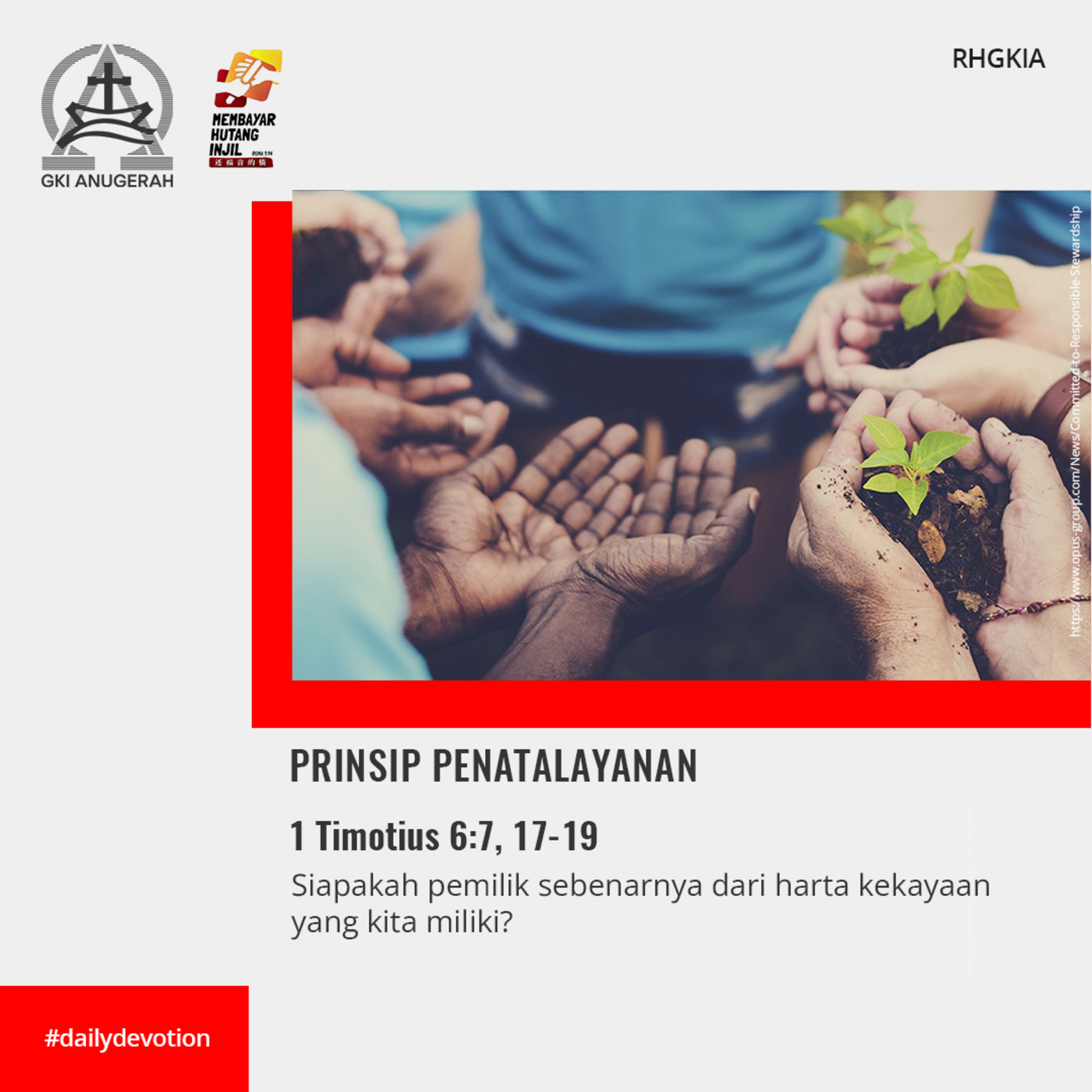 16 Agustus 2023 - Prinsip Penatalayanan - Renungan Harian GKI Anugerah episode artwork