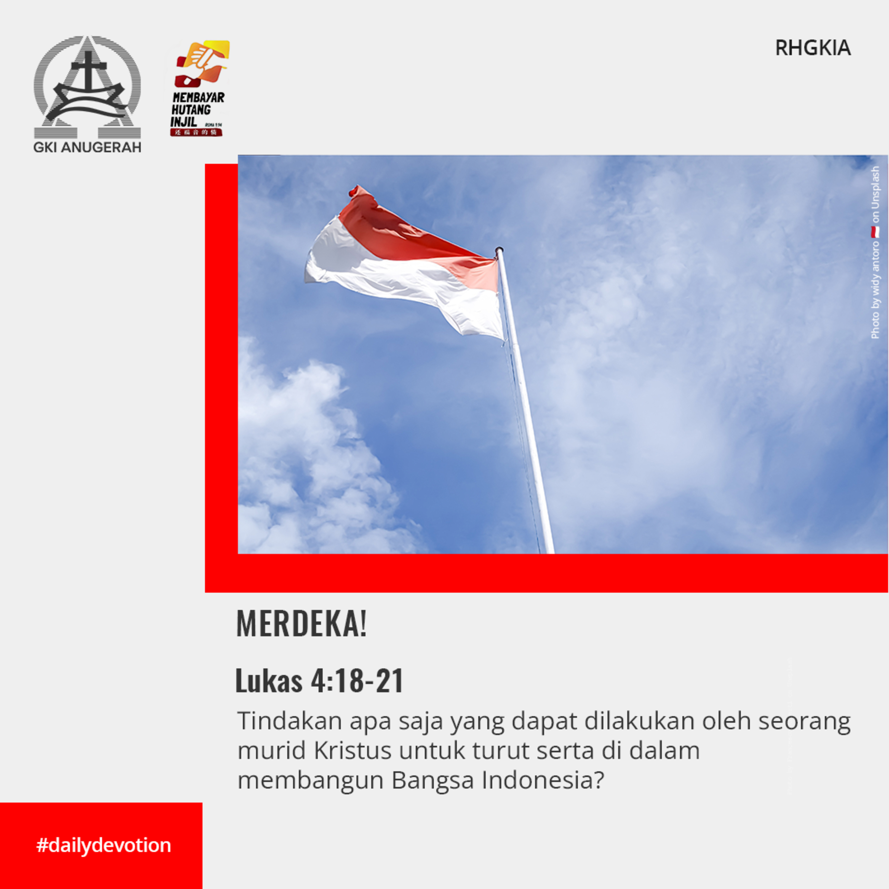 17 Agustus 2023 - Merdeka! - Renungan Harian GKI Anugerah episode artwork