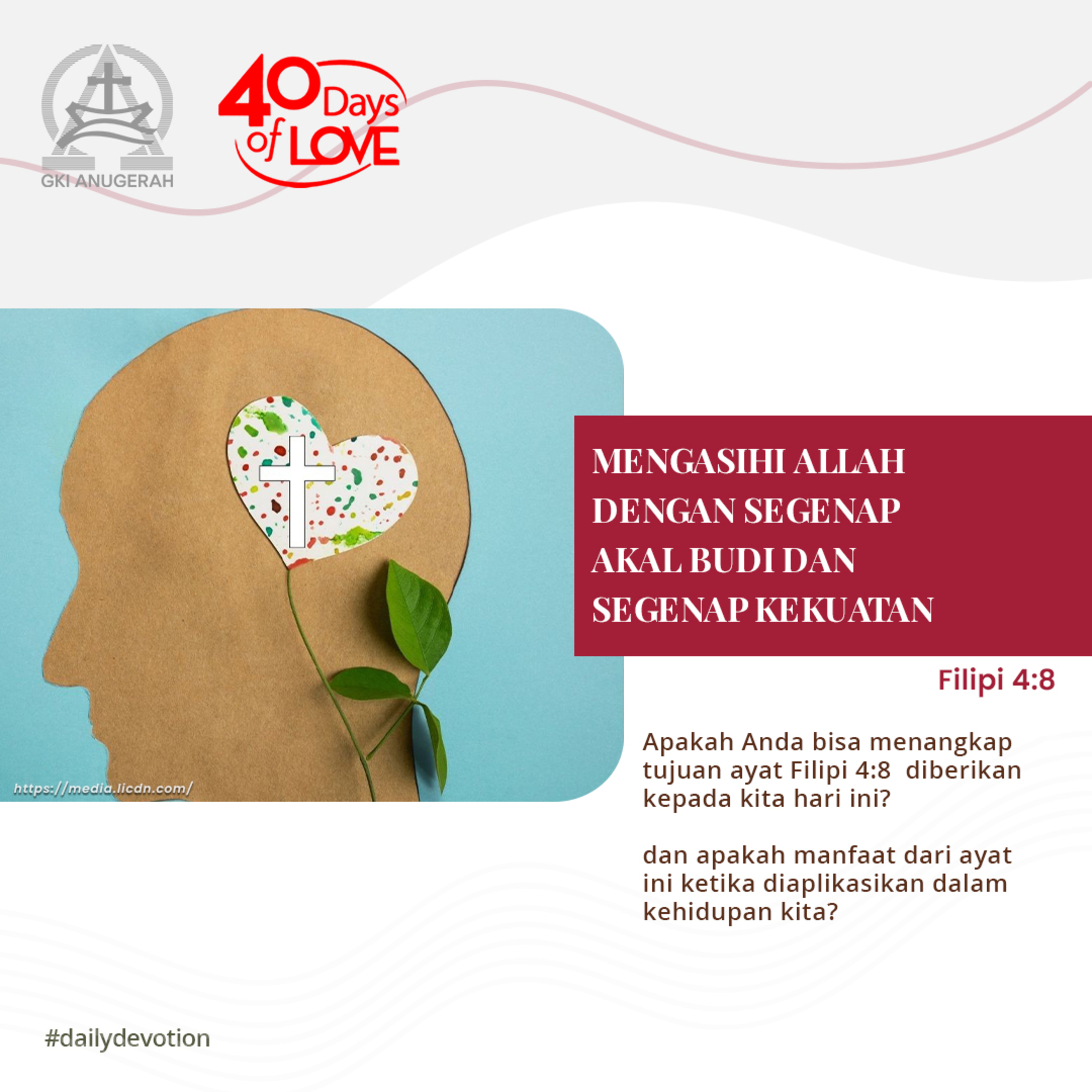 25 Agustus 2023 - Mengasihi Allah Dengan Segenap Akal Budi Dan Segenap Kekuatan - Renungan Harian GKI Anugerah episode artwork