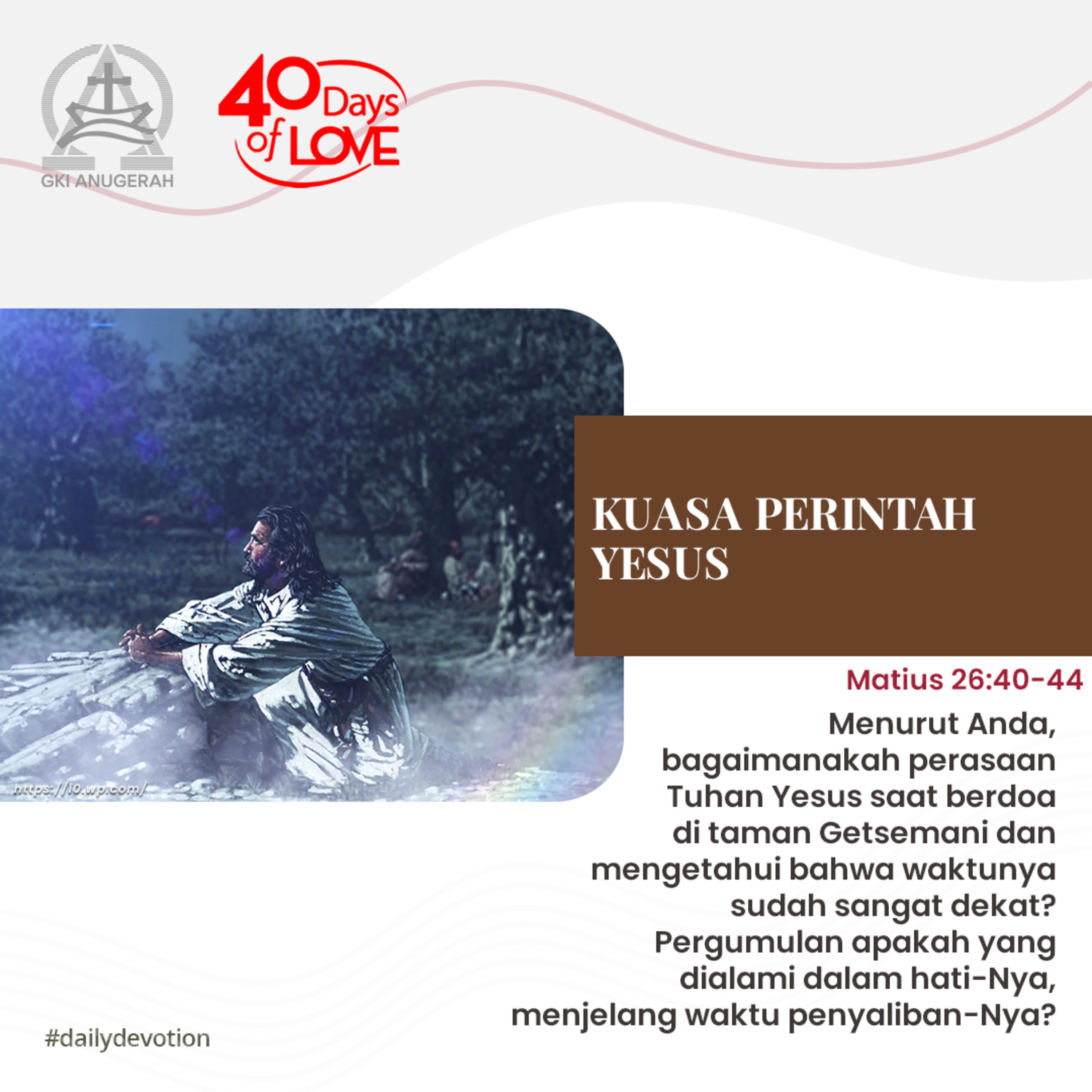 29 Agustus 2023 - Kuasa Perintah Yesus - Renungan Harian GKI Anugerah episode artwork