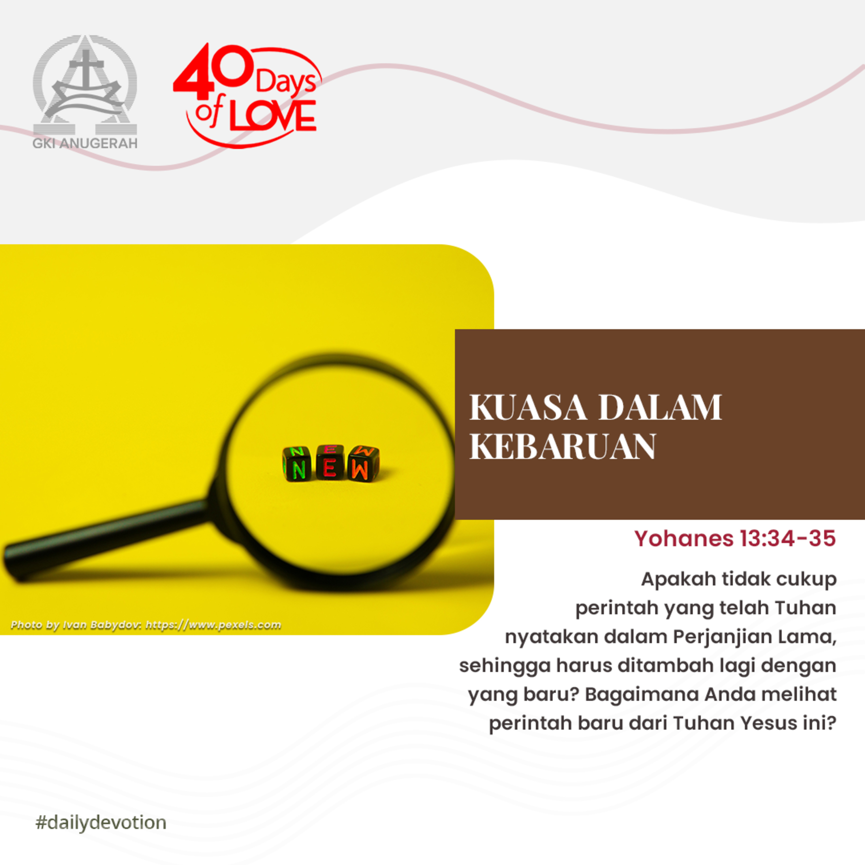 30 Agustus 2023 - Kuasa Dalam Kebaruan - Renungan Harian GKI Anugerah episode artwork