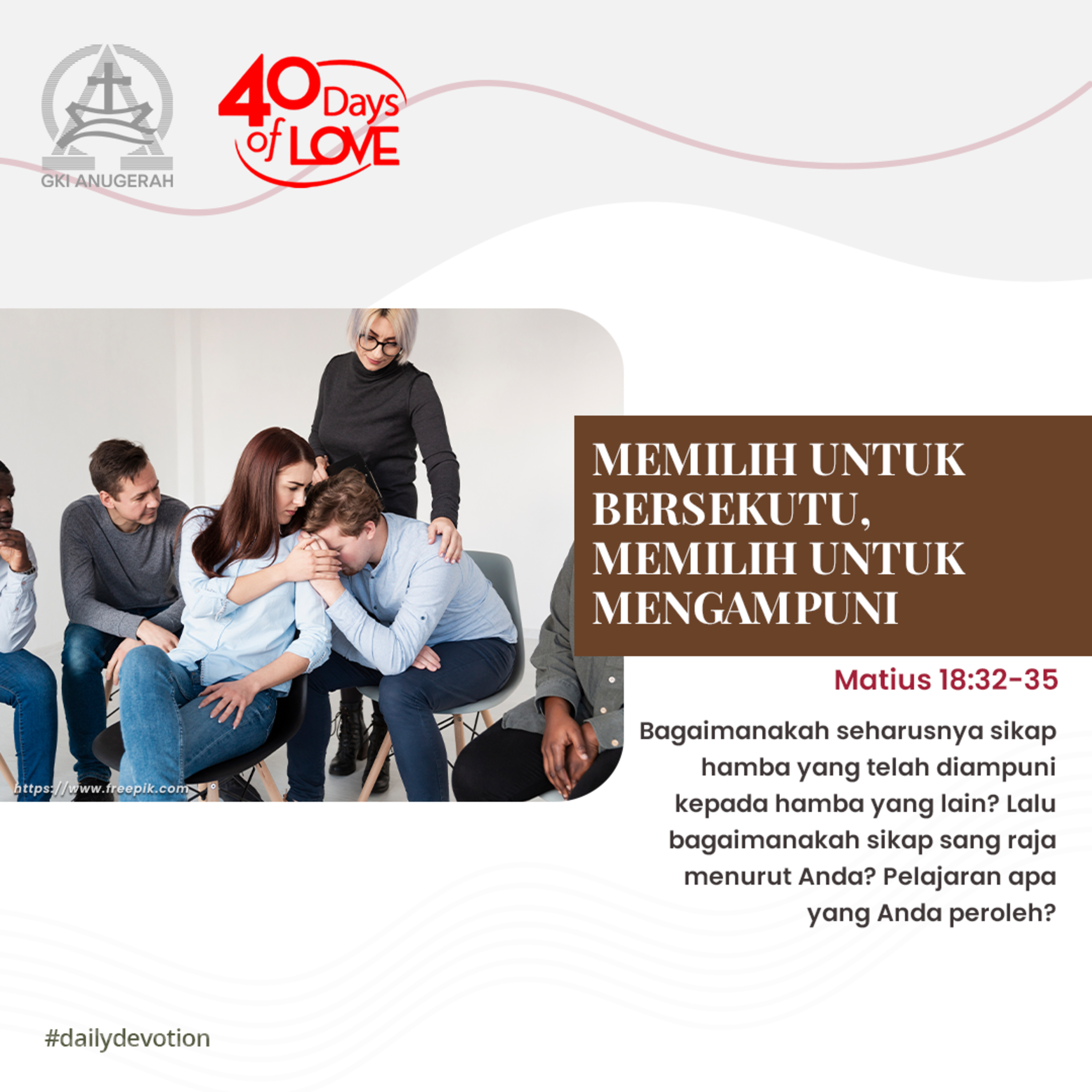 02 September 2023 - Memilih Untuk Bersekutu, Memilih Untuk Mengampuni - Renungan Harian GKI Anugerah episode artwork