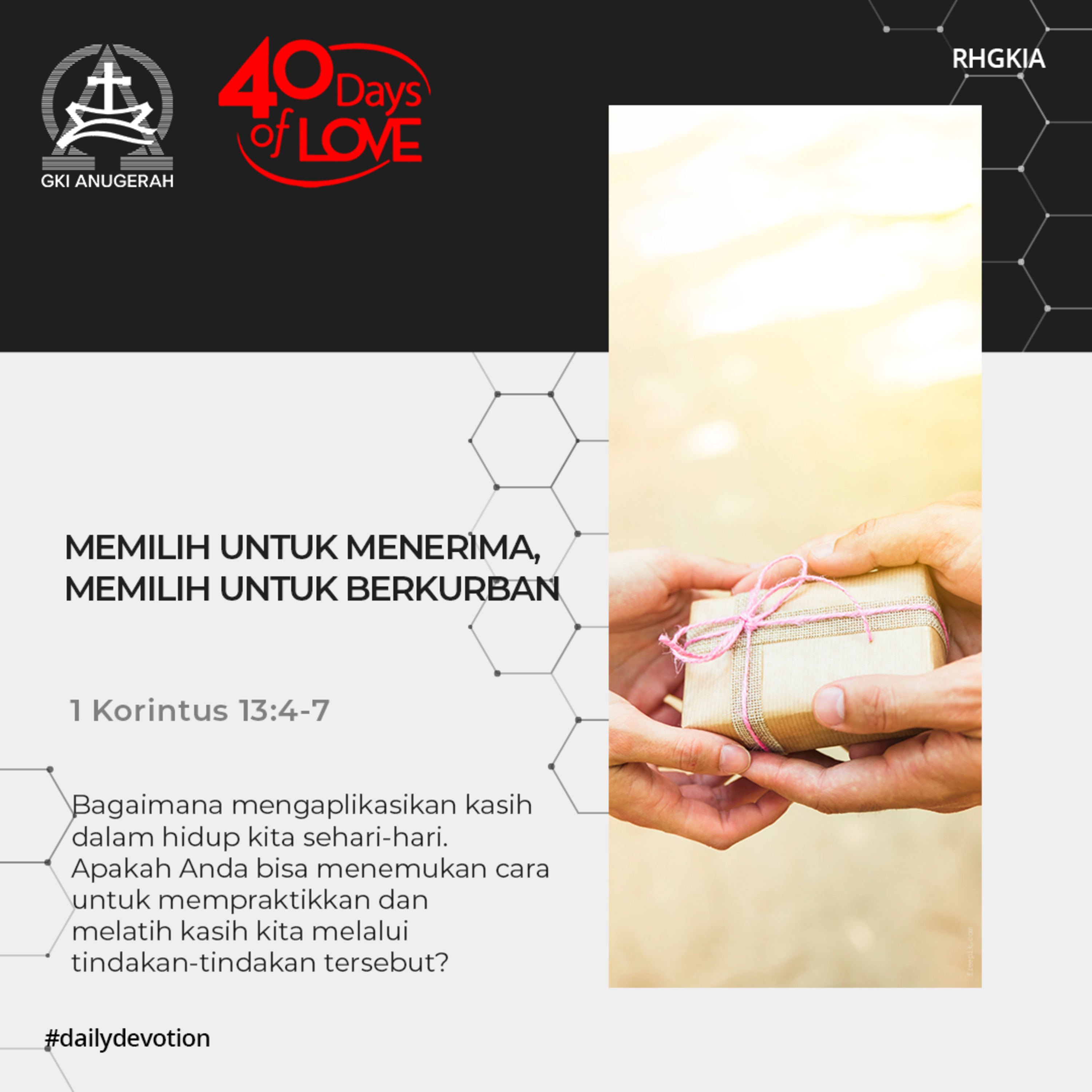 03 September 2023 - Memilih Untuk Menerima, Memilih Untuk Berkurban - Renungan Harian GKI Anugerah episode artwork