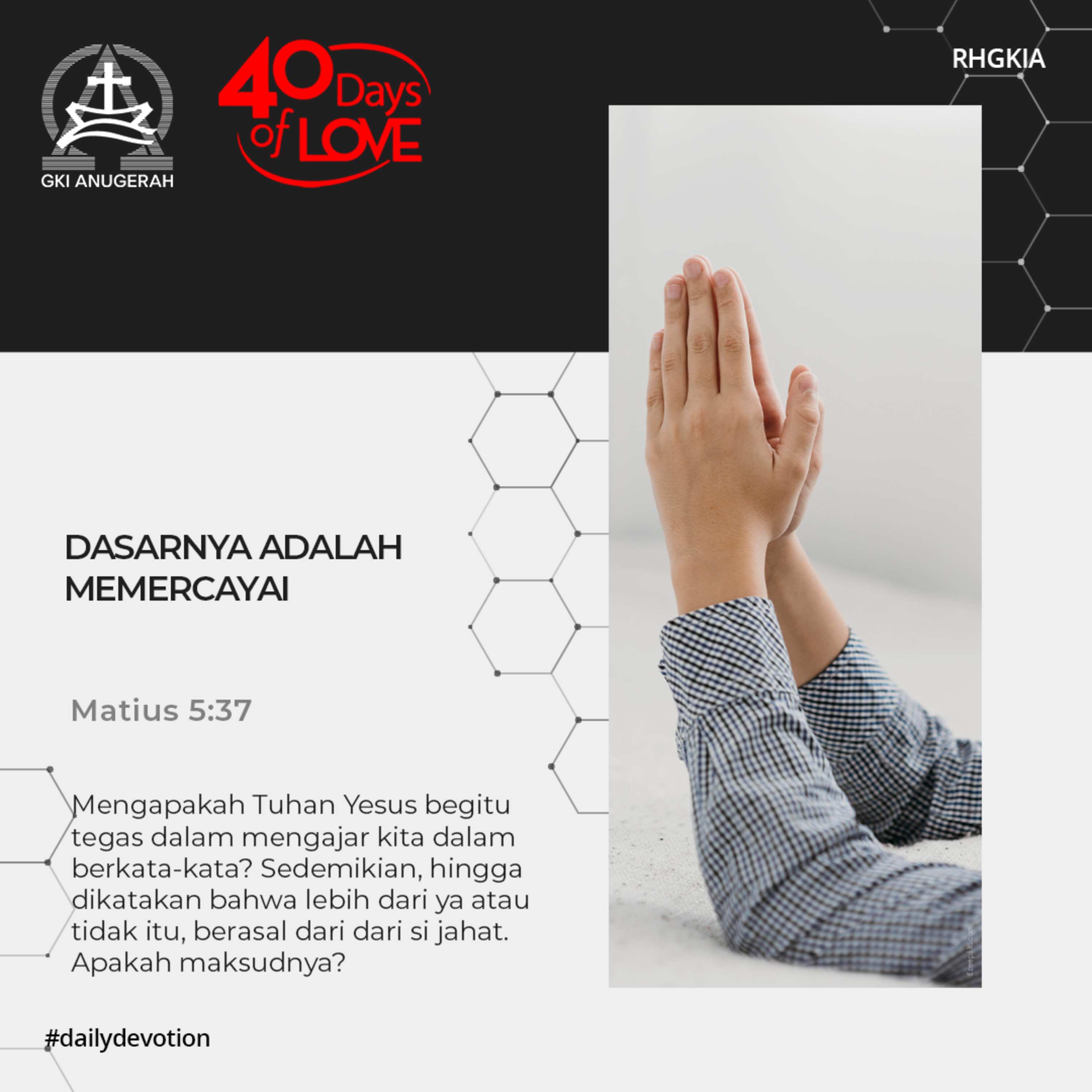 05 September 2023 - Dasarnya Adalah Memercayai - Renungan Harian GKI Anugerah episode artwork
