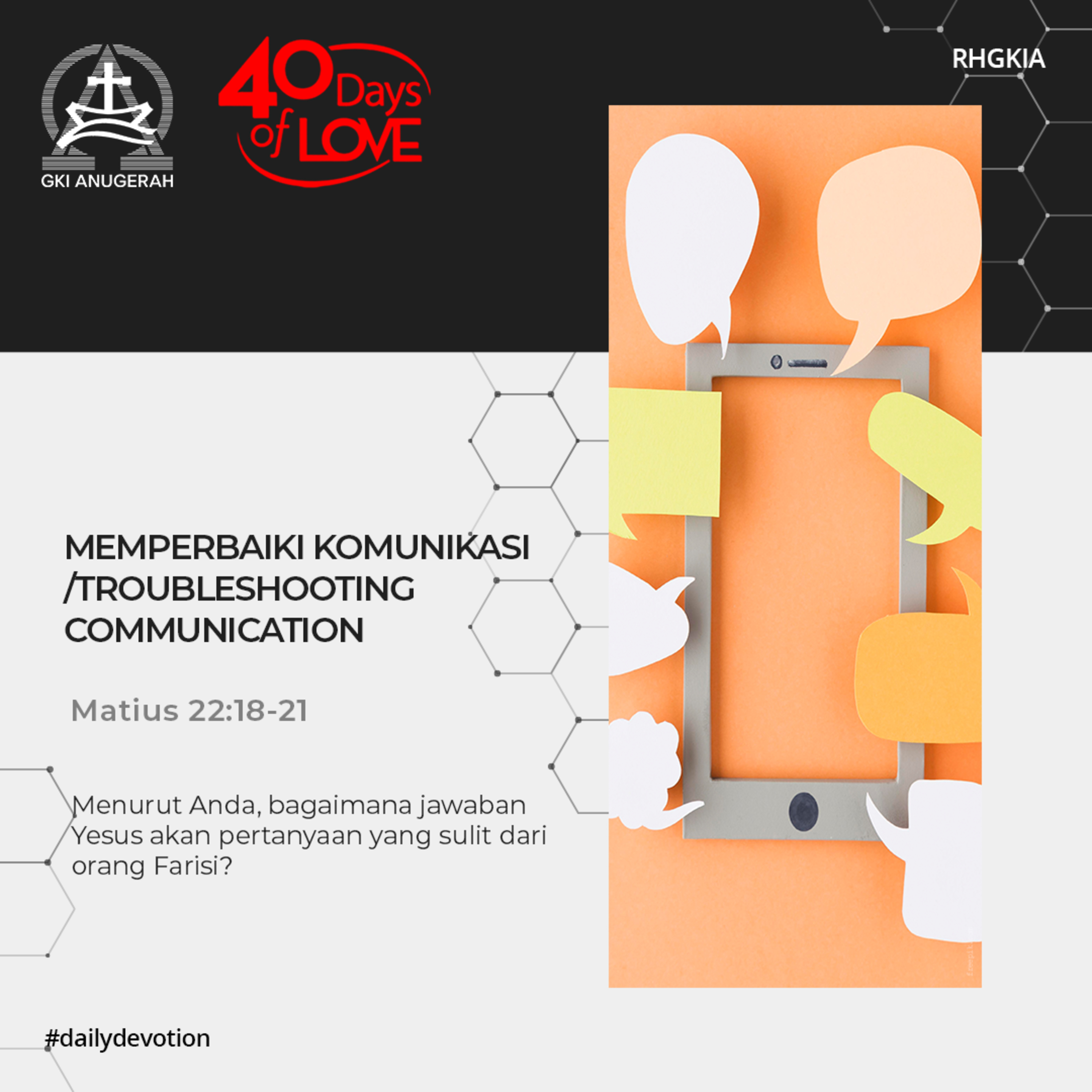 10 September 2023 - Memperbaiki Komunikasi/Troubleshooting Communication- Renungan Harian GKI Anugerah episode artwork