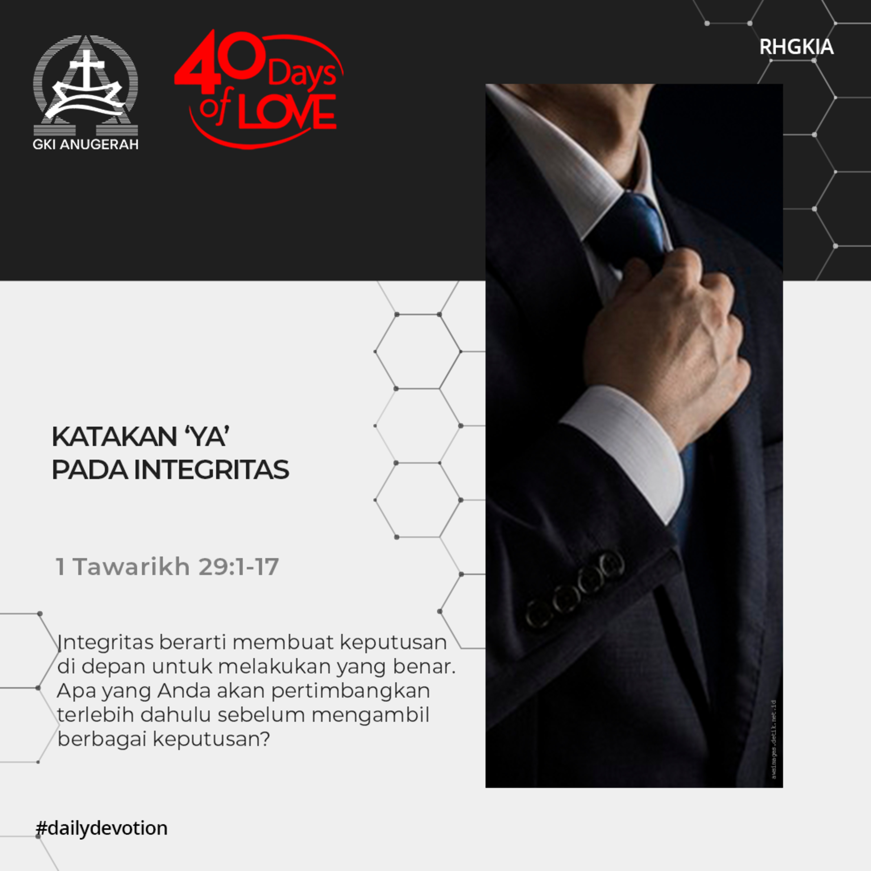 13 September 2023 - Katakan ‘Ya’ Pada Integritas - Renungan Harian GKI Anugerah episode artwork