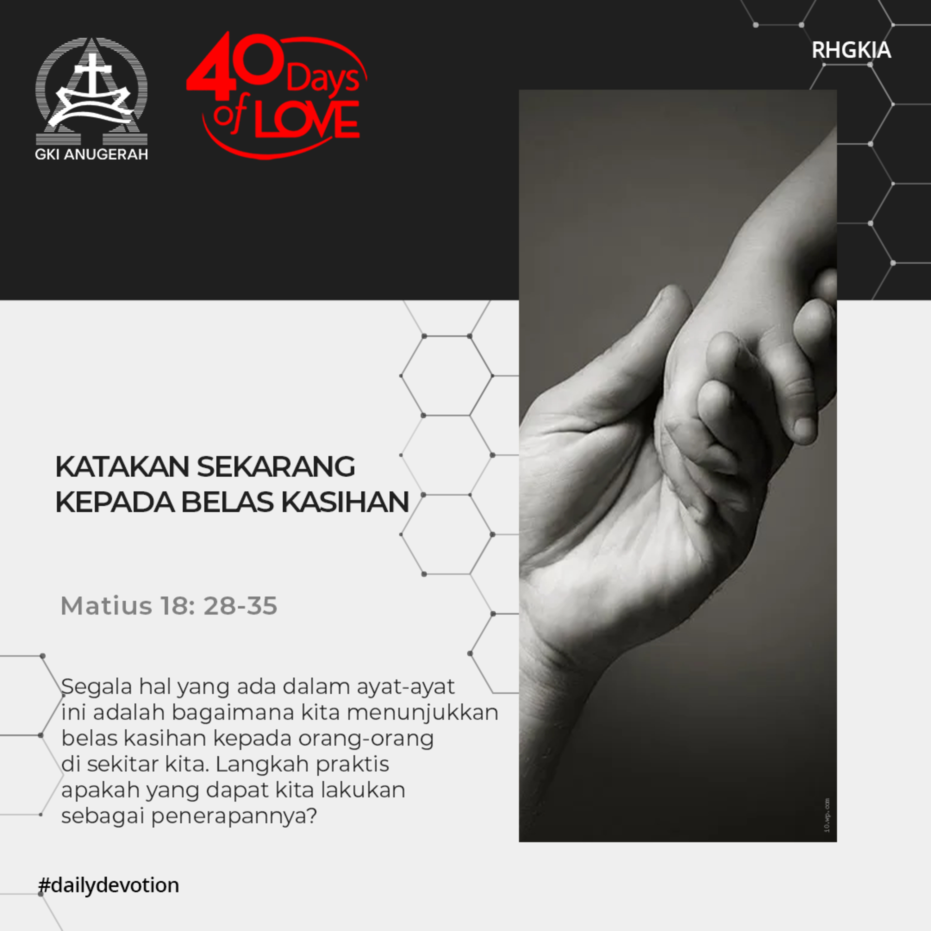 14 September 2023 - Katakan Sekarang Kepada Belas Kasihan - Renungan Harian GKI Anugerah episode artwork