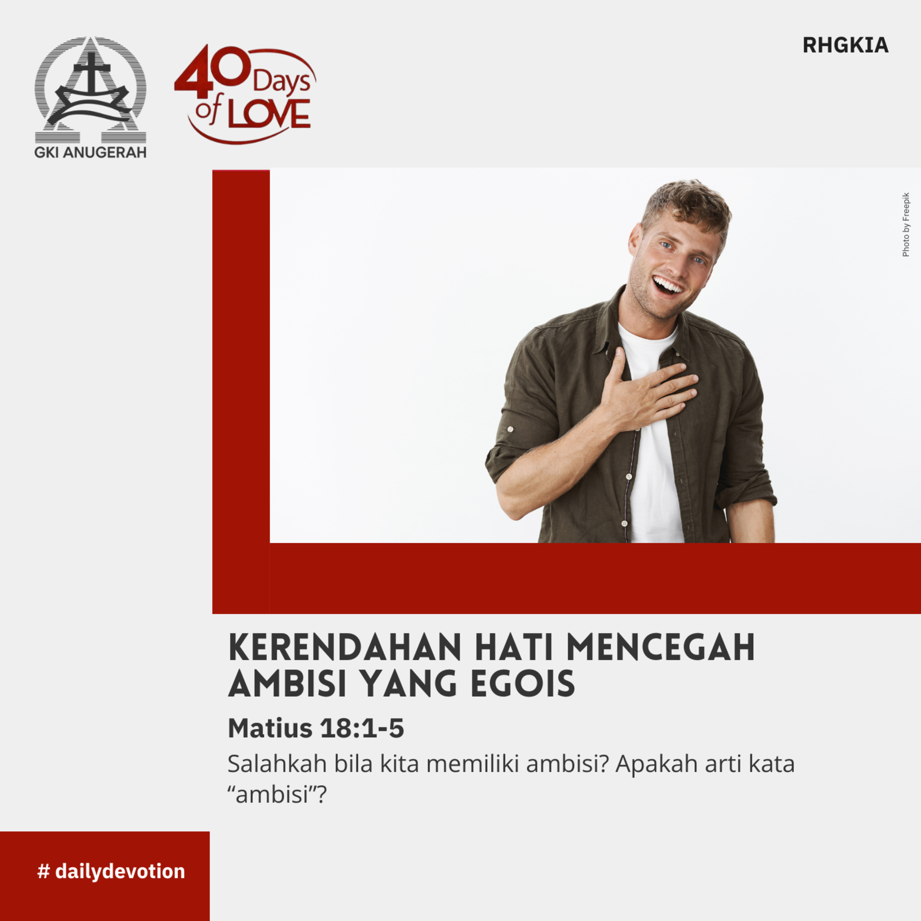 19 September 2023 - Kerendahan Hati Mencegah Ambisi Yang Egois - Renungan Harian GKI Anugerah episode artwork
