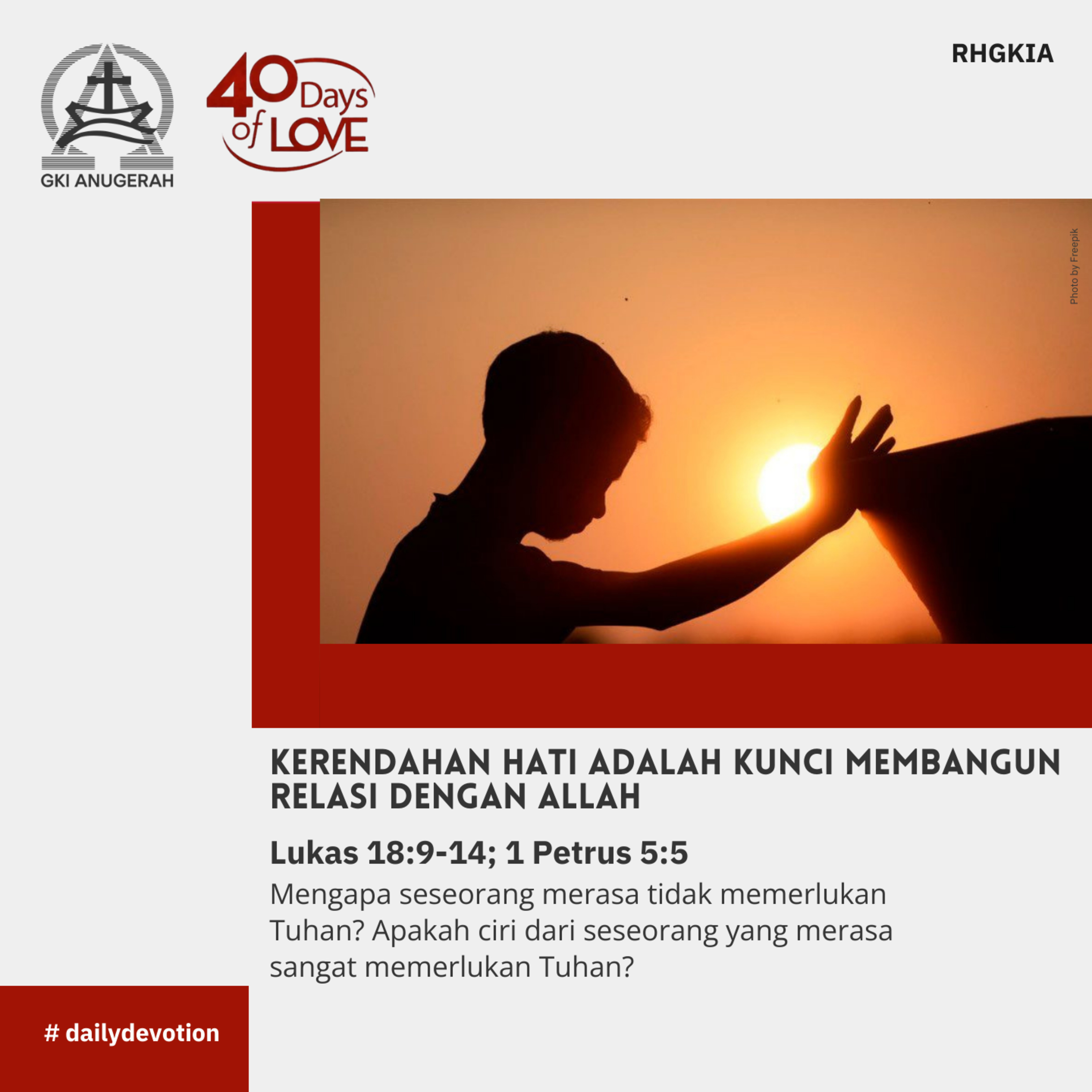 22 September 2023 - Kerendahan Hati Adalah Kunci Membangun Relasi Dengan Allah - Renungan Harian GKI Anugerah episode artwork