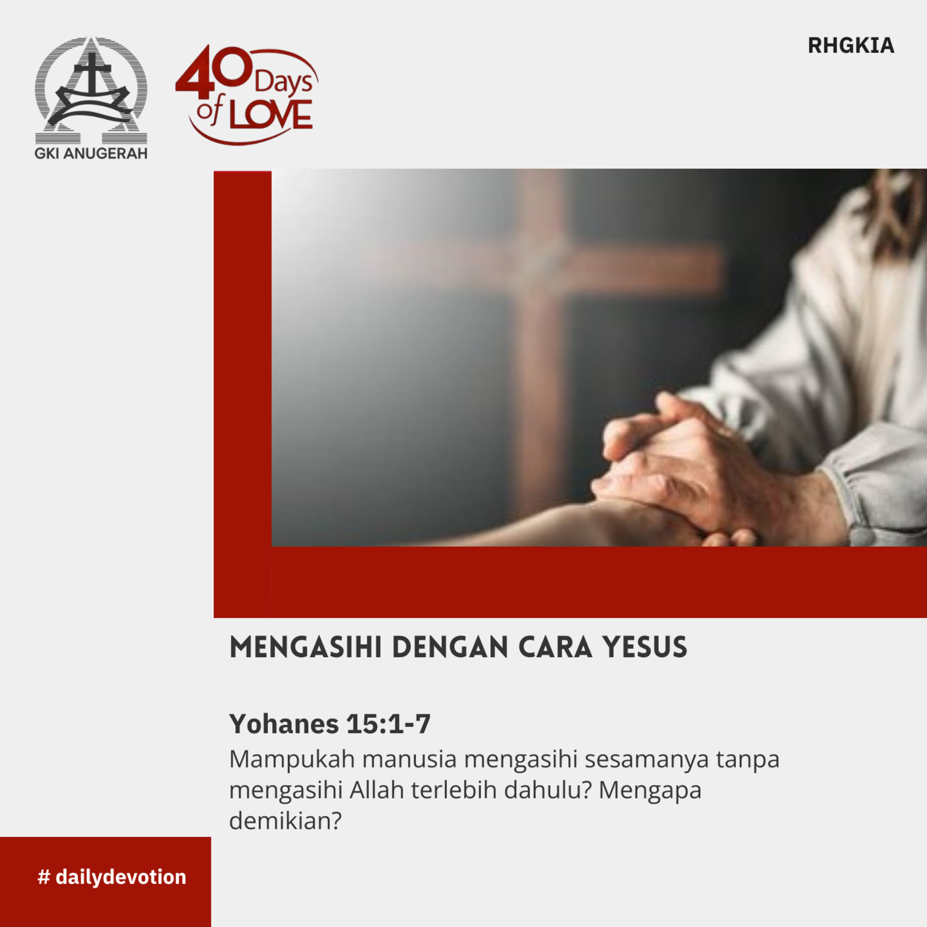 23 September 2023 - Mengasihi Dengan Cara Yesus - Renungan Harian GKI Anugerah episode artwork