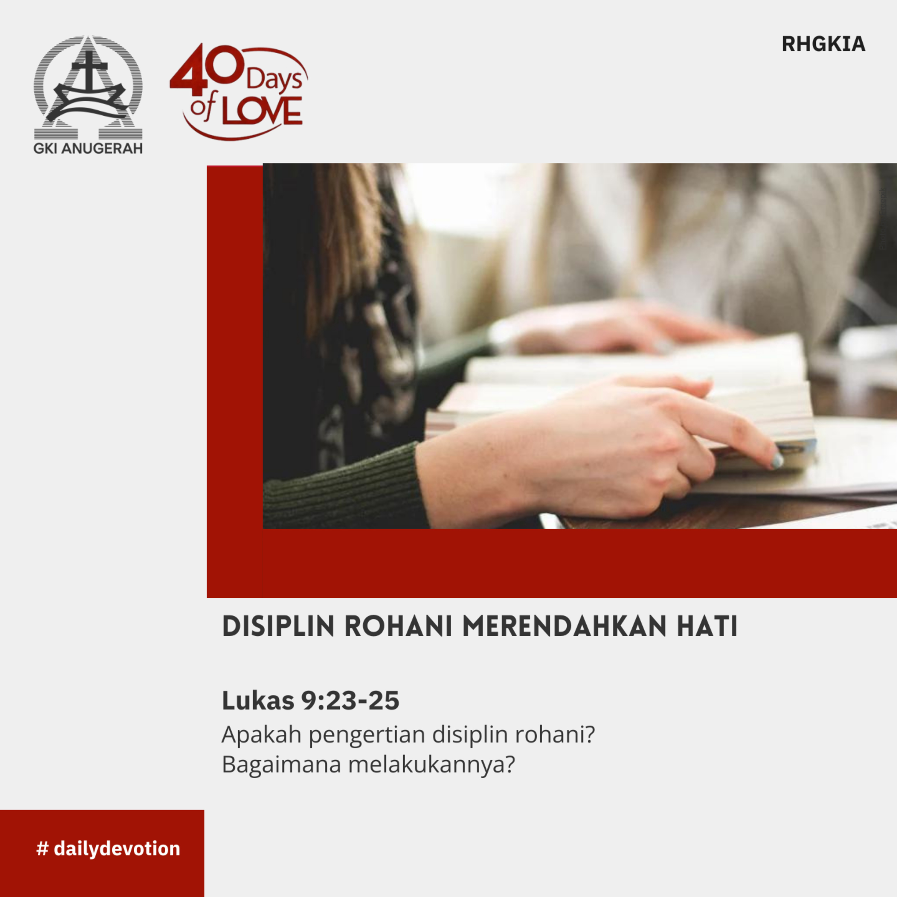 24 September 2023 - Disiplin Rohani Merendahkan Hati - Renungan Harian GKI Anugerah episode artwork
